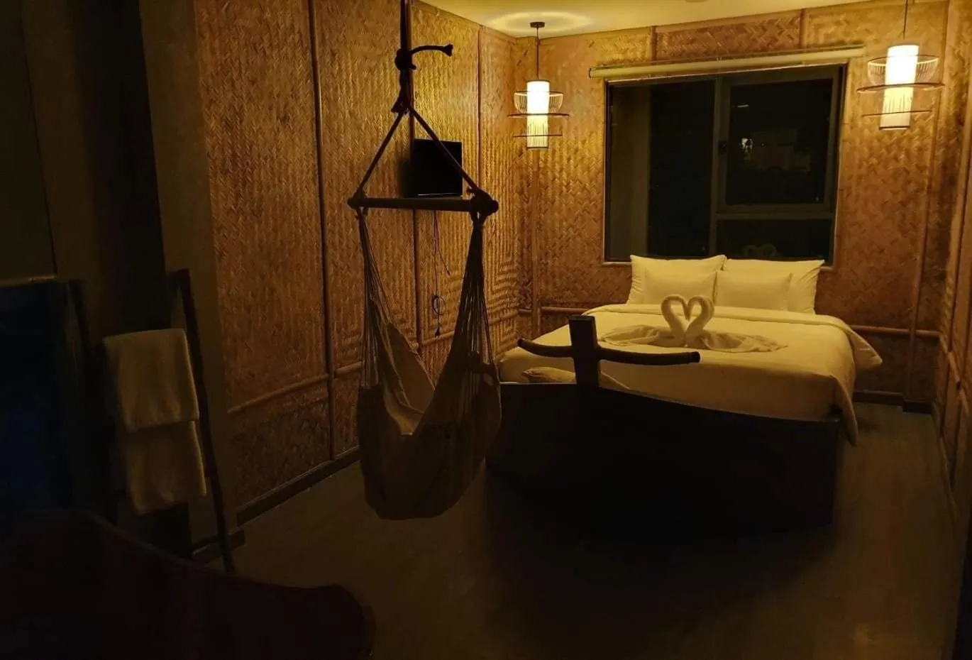 Bed in Language Exchange Hotel 3