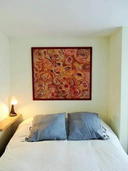 Bedroom, Bed in Apartamento Lina, a 20 metros de la playa