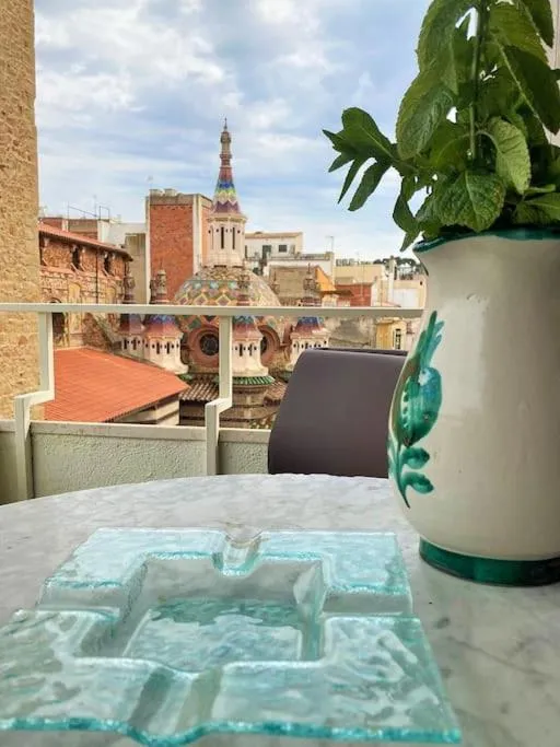 Balcony/Terrace in Apartamento Lina, a 20 metros de la playa