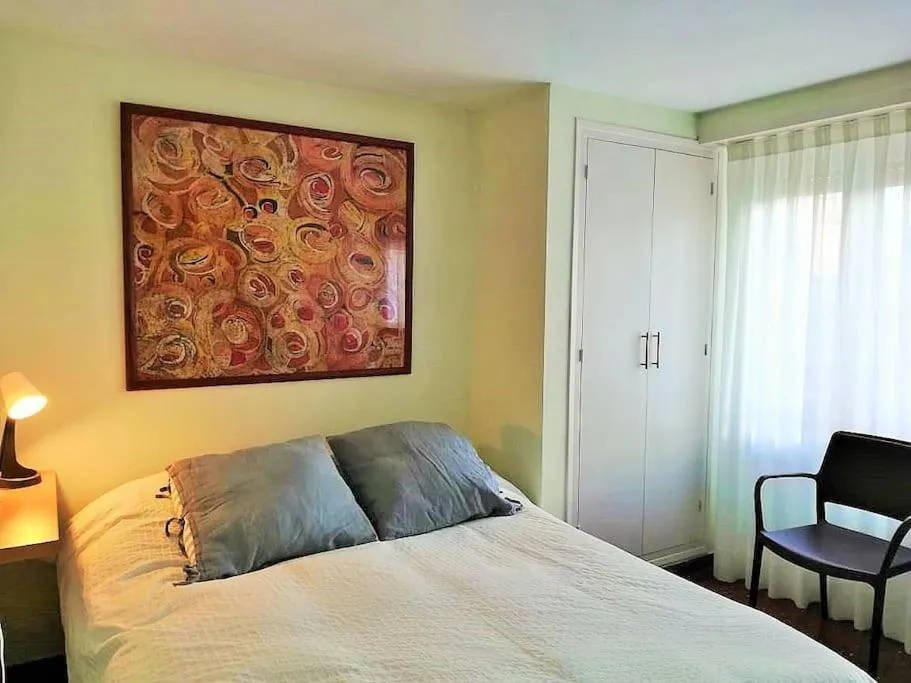 Bedroom, Bed in Apartamento Lina, a 20 metros de la playa