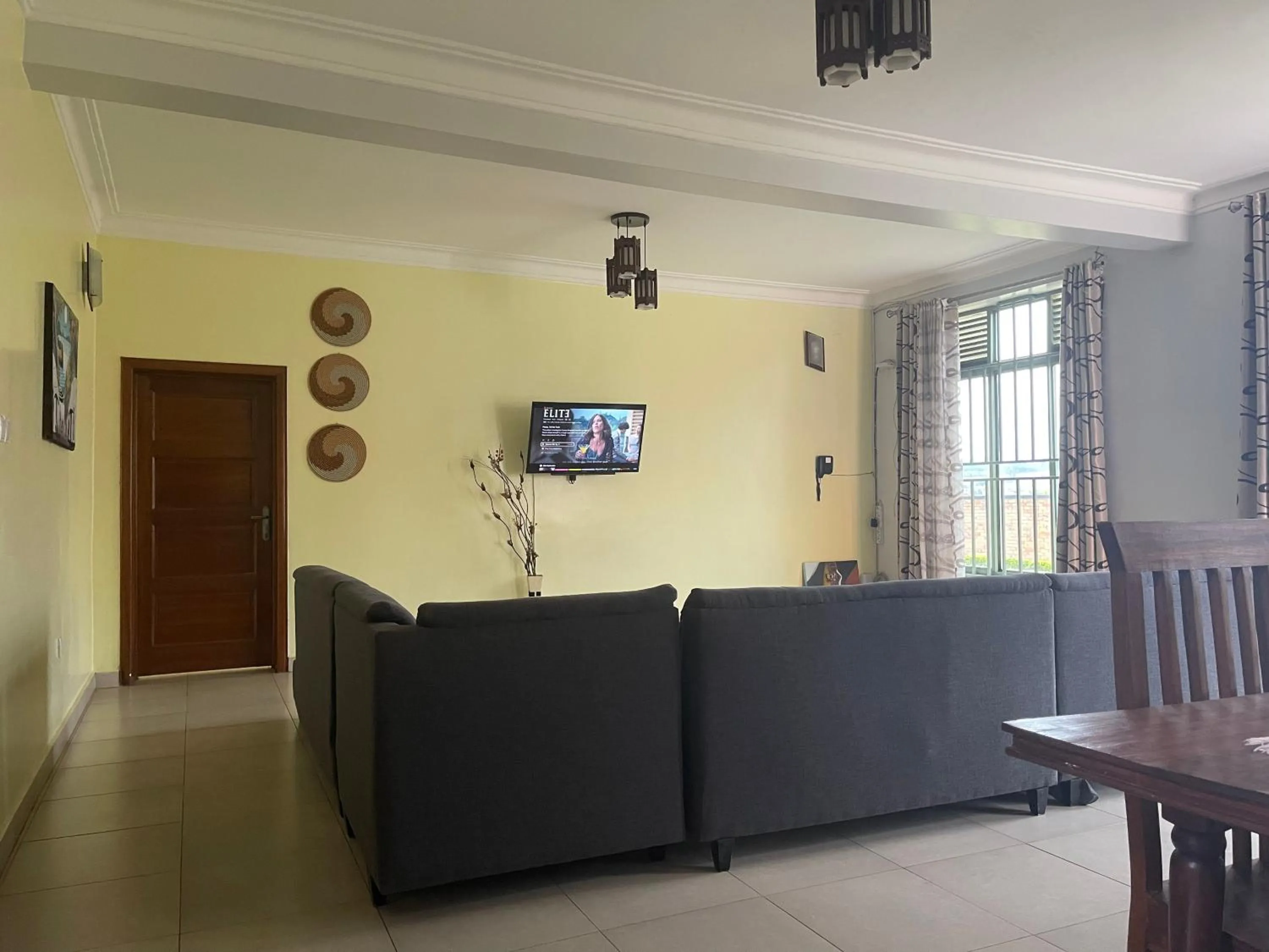 Living room in Captivating 7-Bed House in Kigali Rwanda