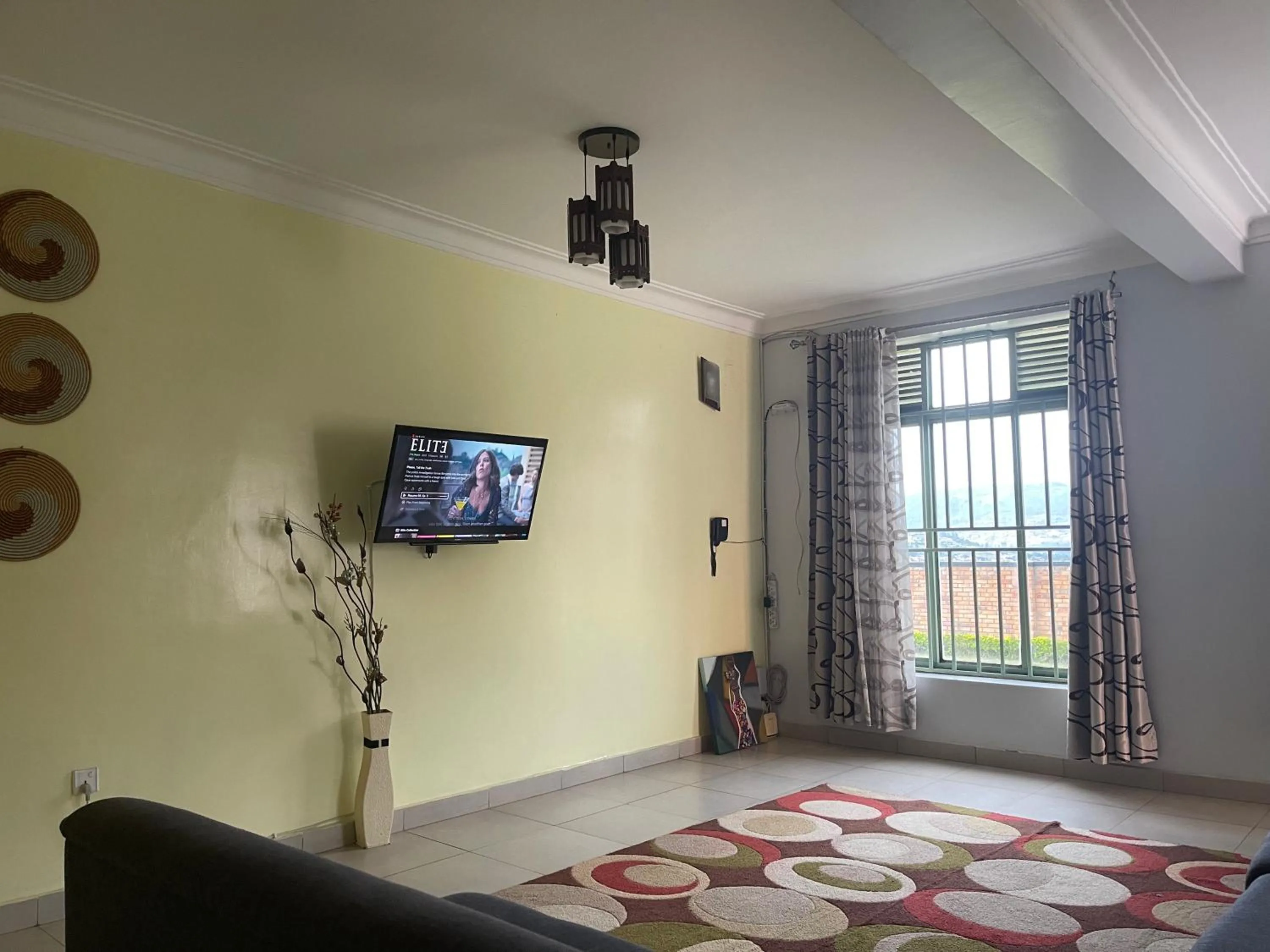 TV and multimedia in Captivating 7-Bed House in Kigali Rwanda