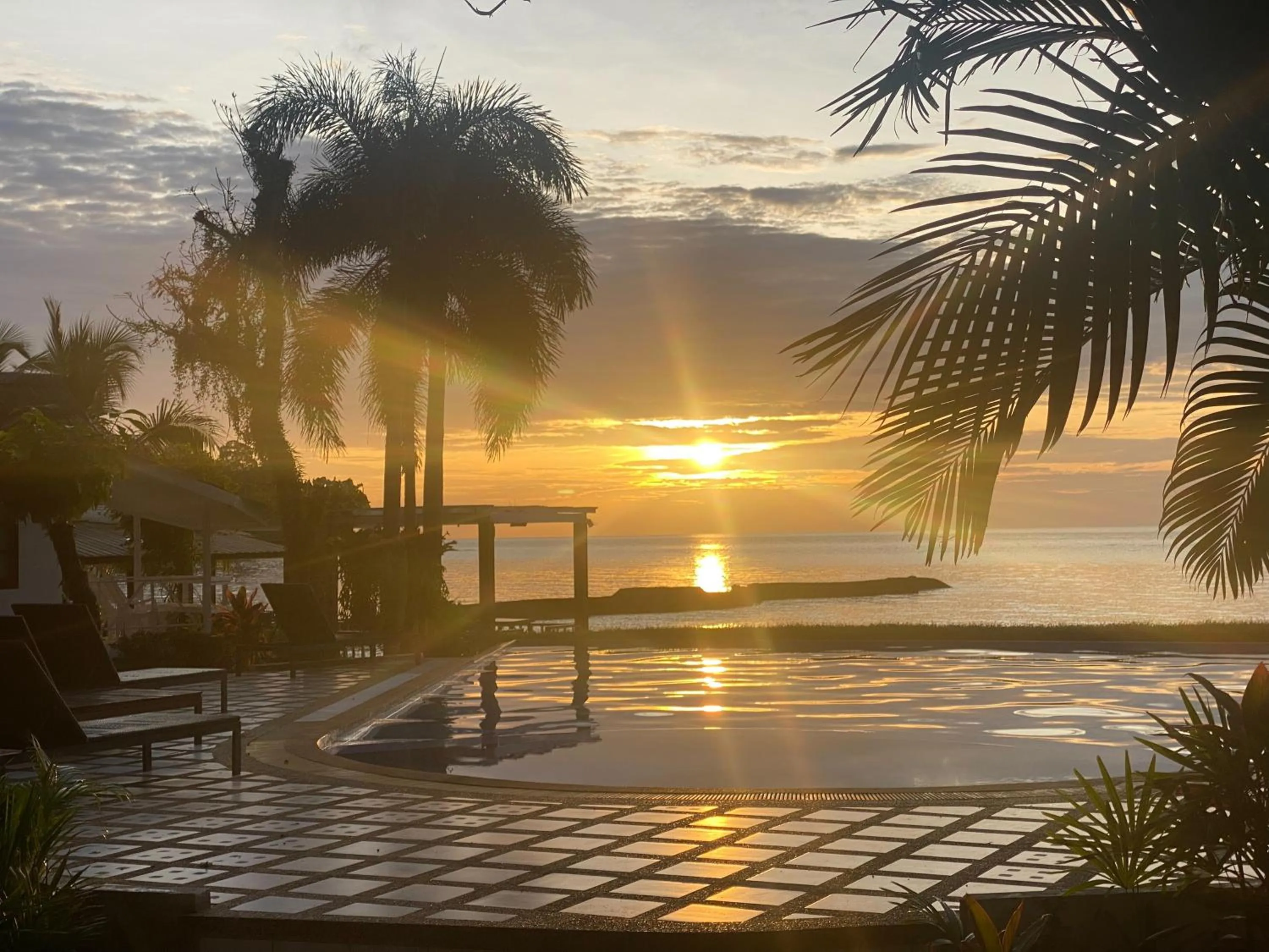 Swimming pool in White house bailan resort