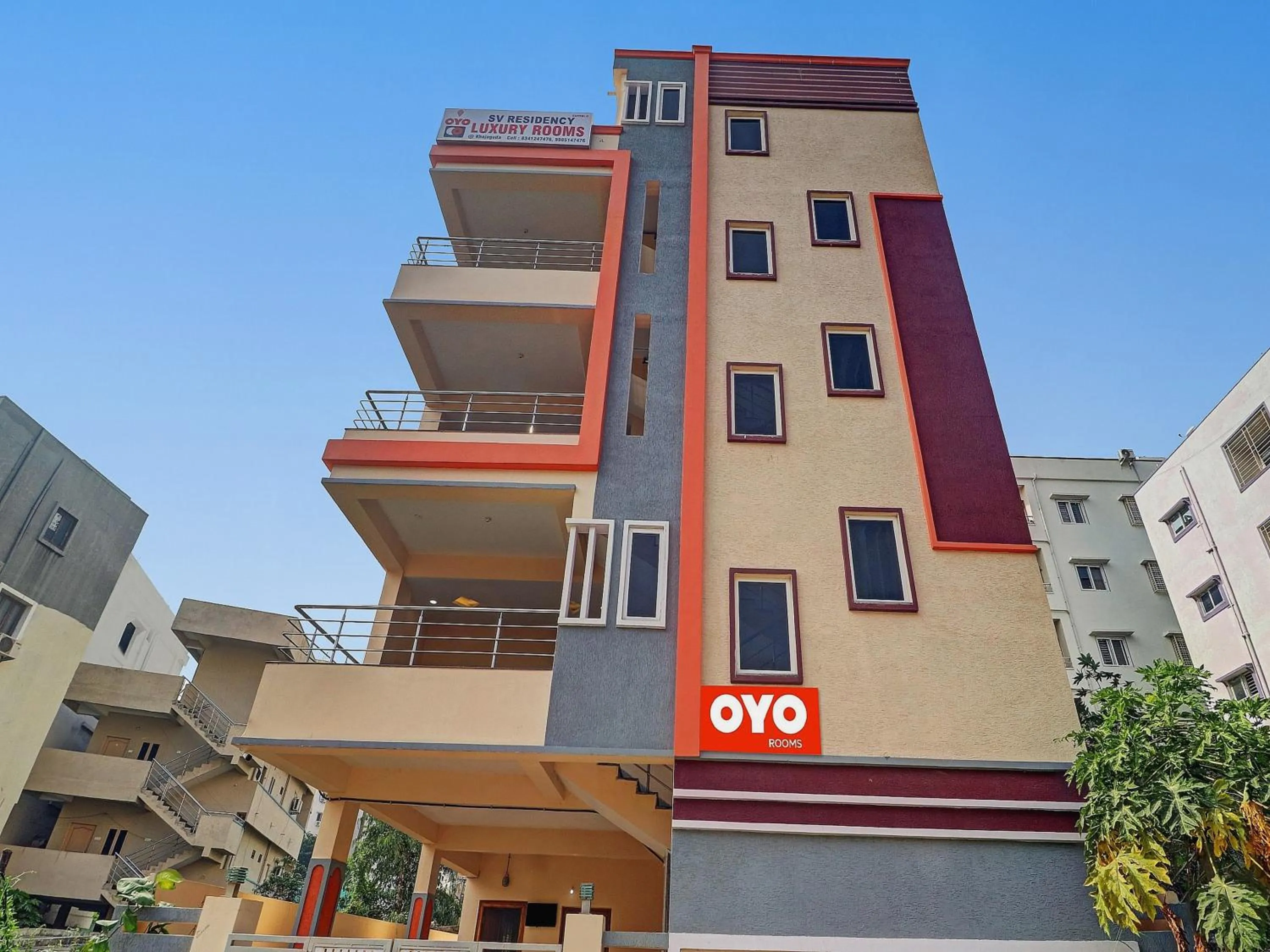 Facade/entrance in Hotel O S V Residency Kajaguda Near Gachibowli