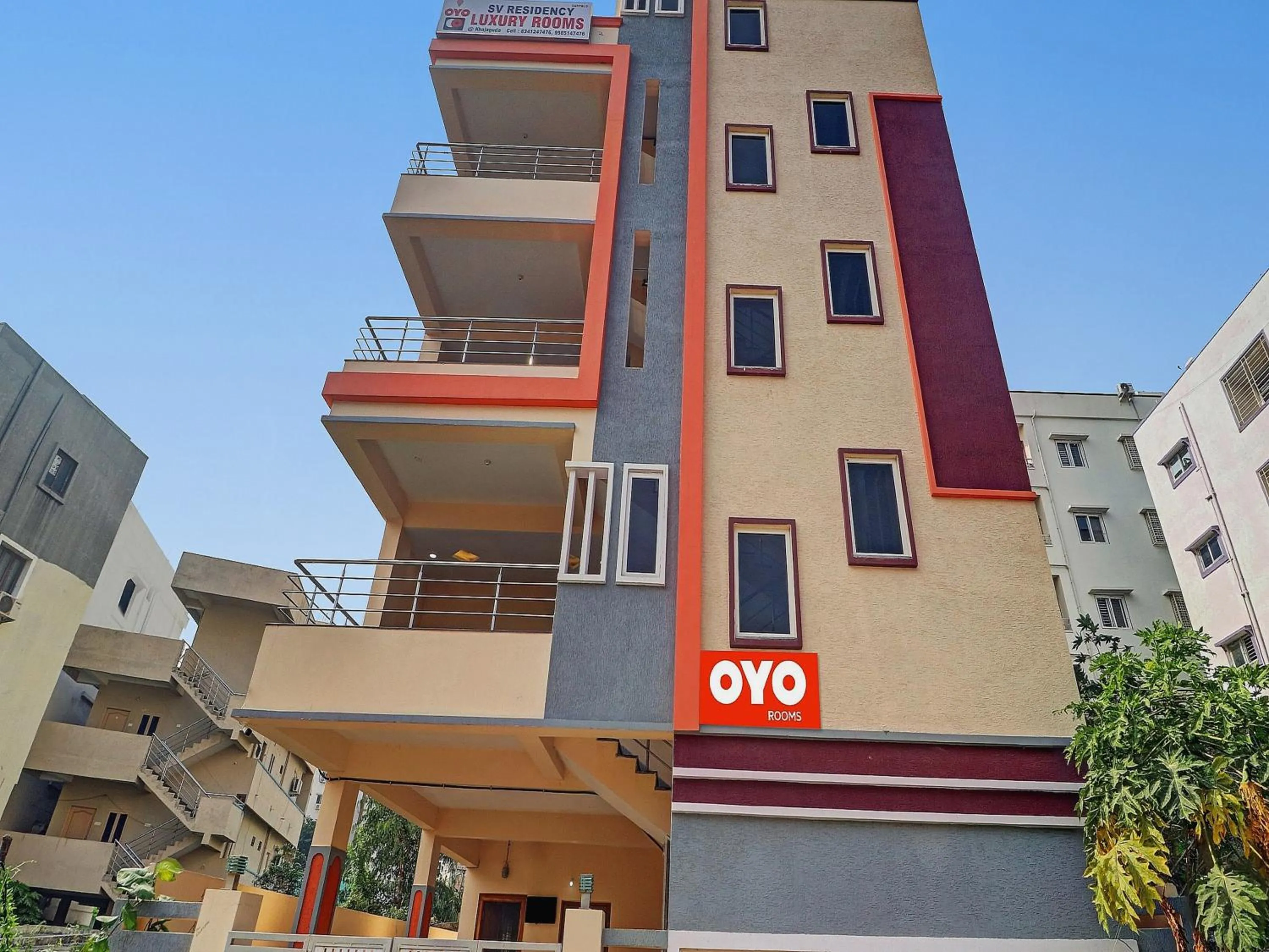 Facade/entrance in Hotel O S V Residency Kajaguda Near Gachibowli