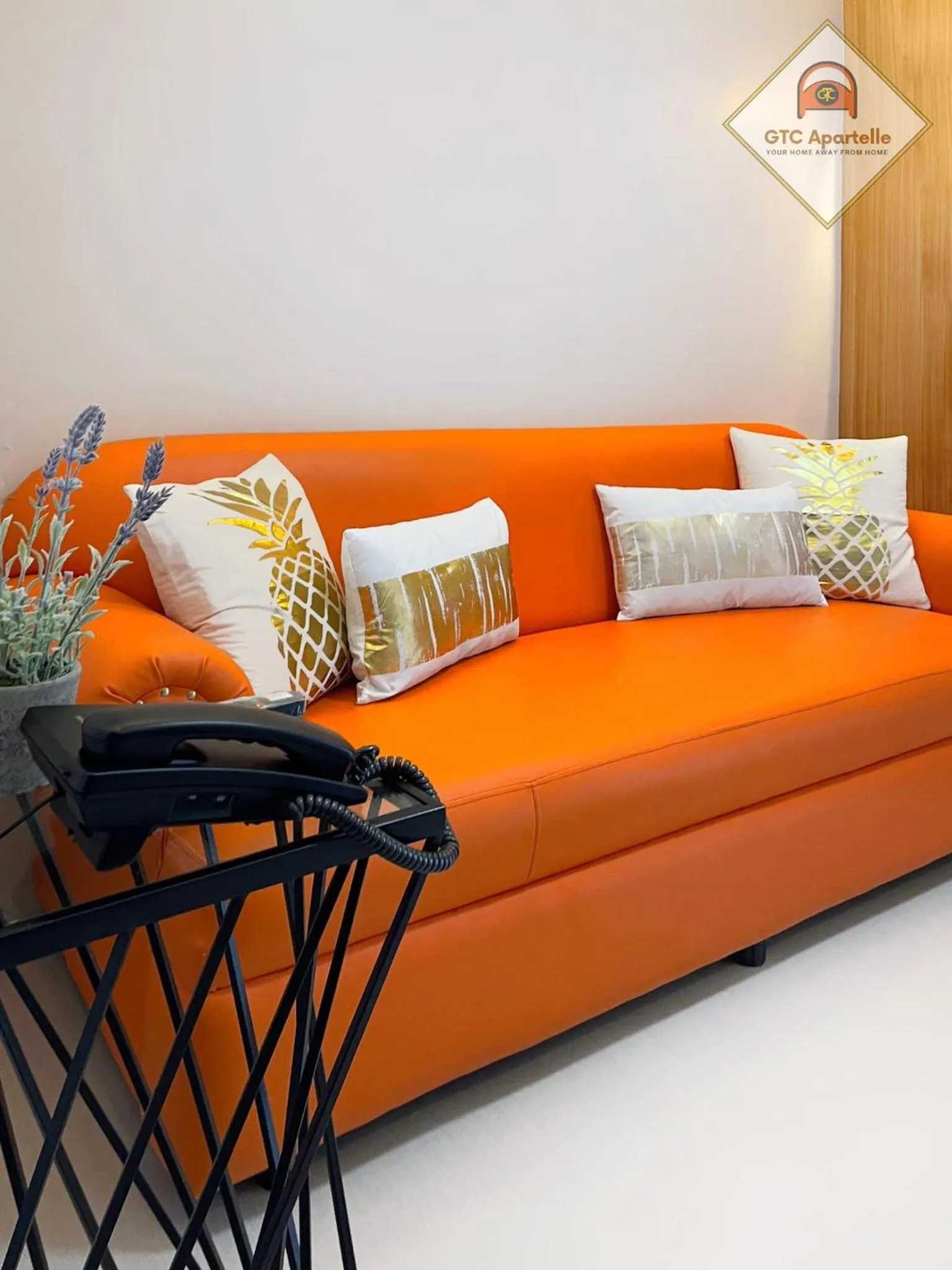 Seating area in GTC Apartelle - Tacloban