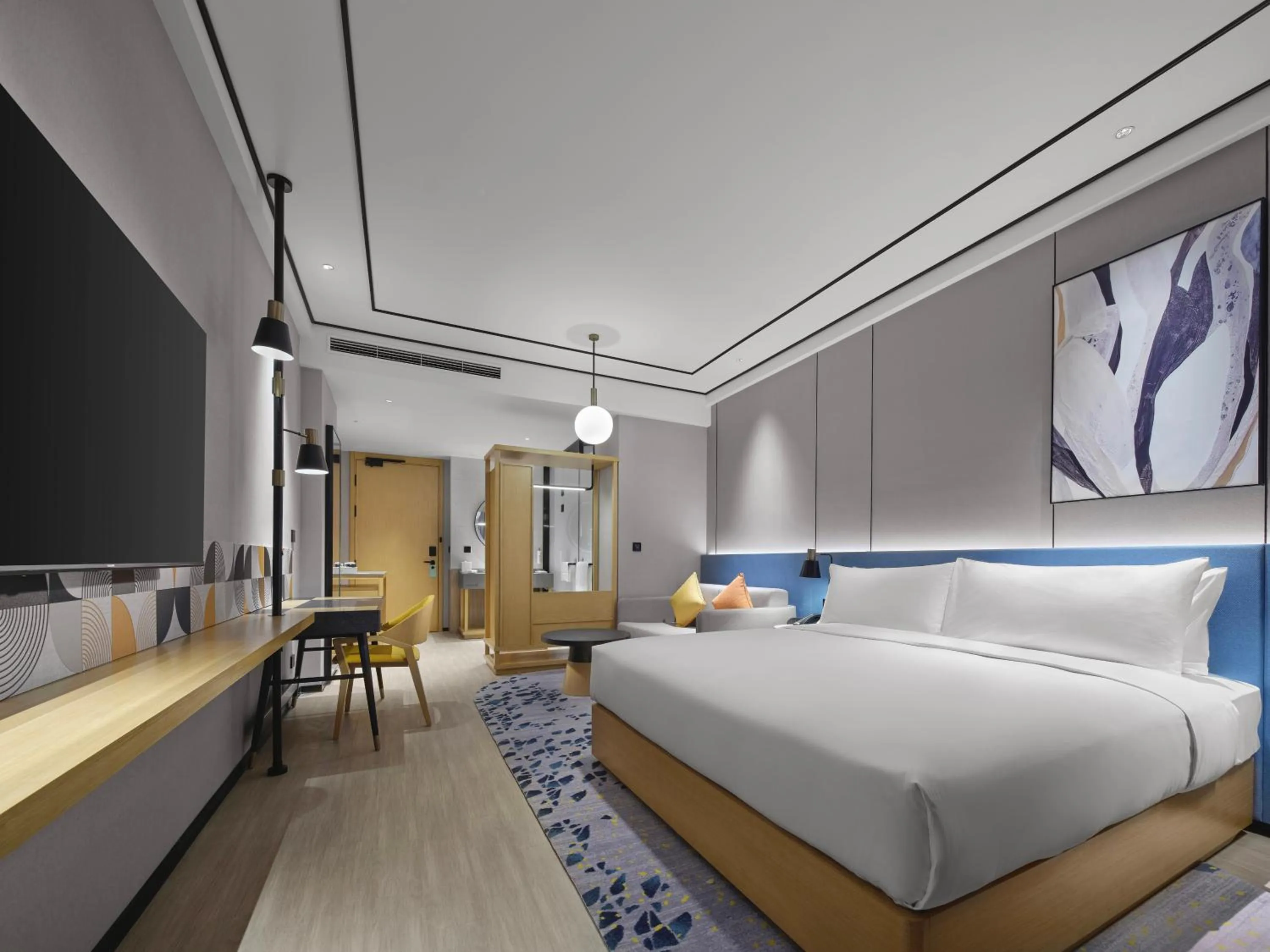 Living room, Bed in Hilton Garden Inn Xingtai Xiangdu District