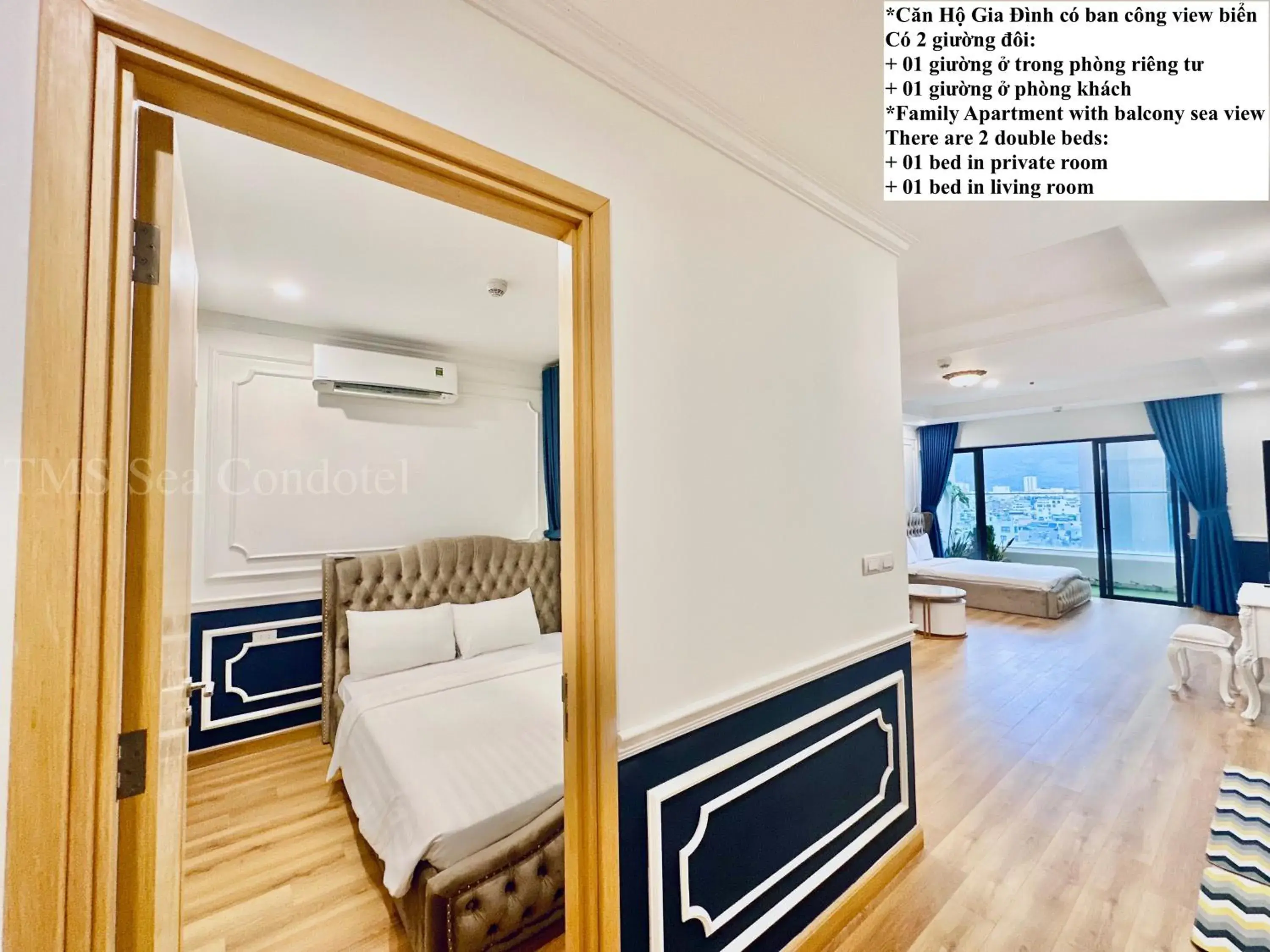 Family Room with Sea View in TMS Quy Nhơn Sea View Family Room with Sea View in TMS Quy Nhơn Sea View