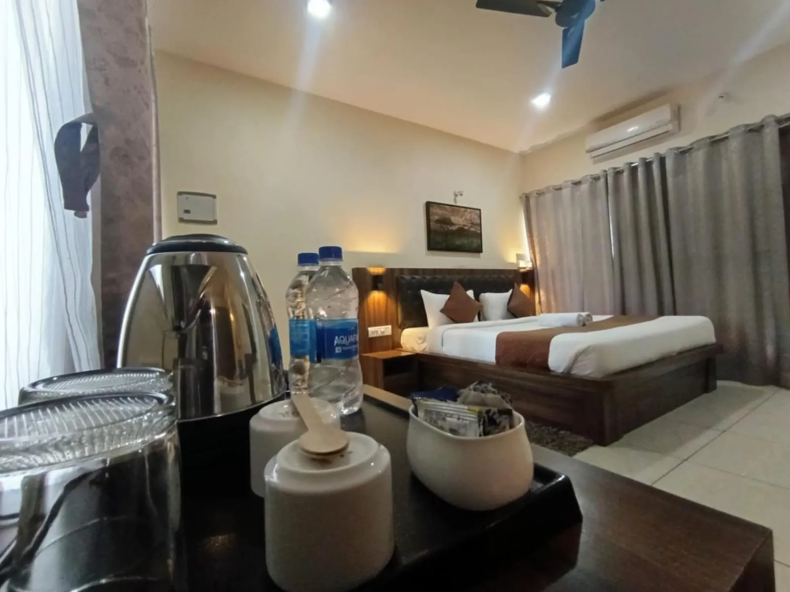 Bed in Jungle Hill Resort Coorg