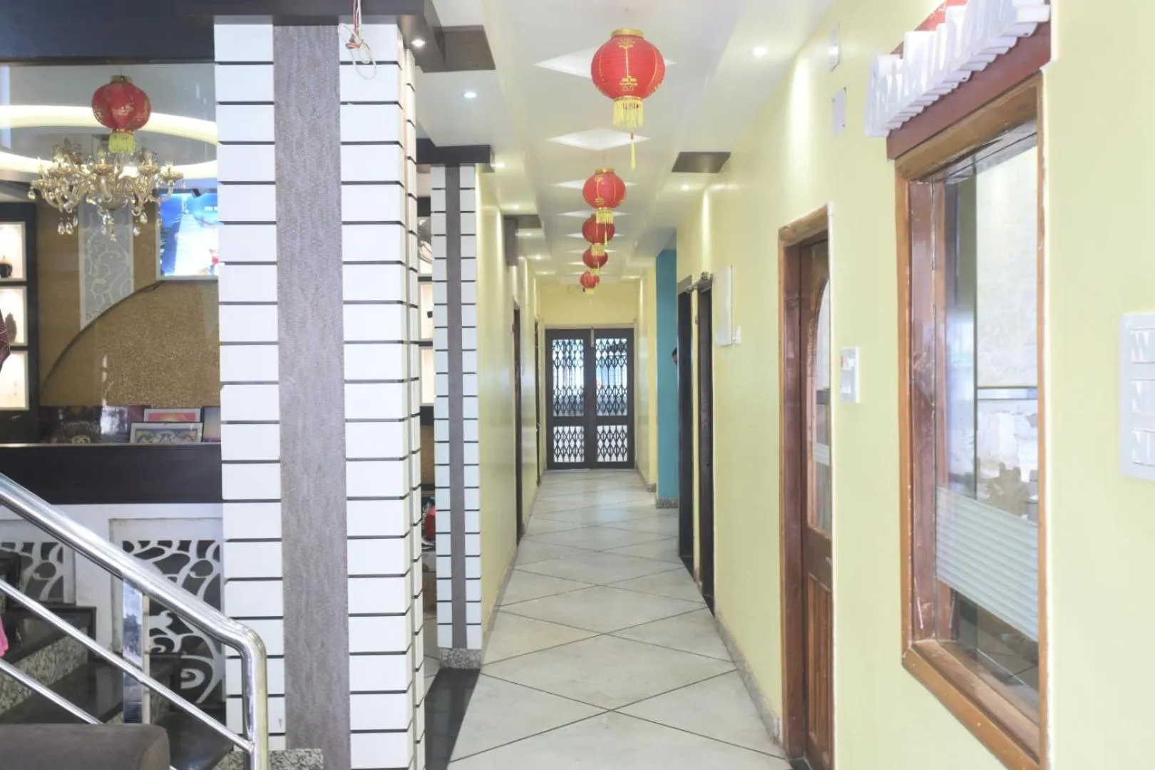 Lobby or reception in Hotel Bharati