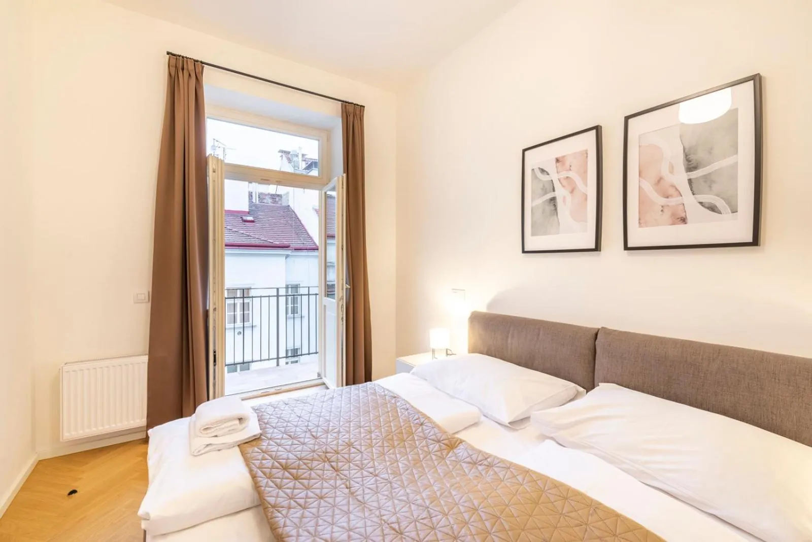 Bed in Petrin Tower Residence