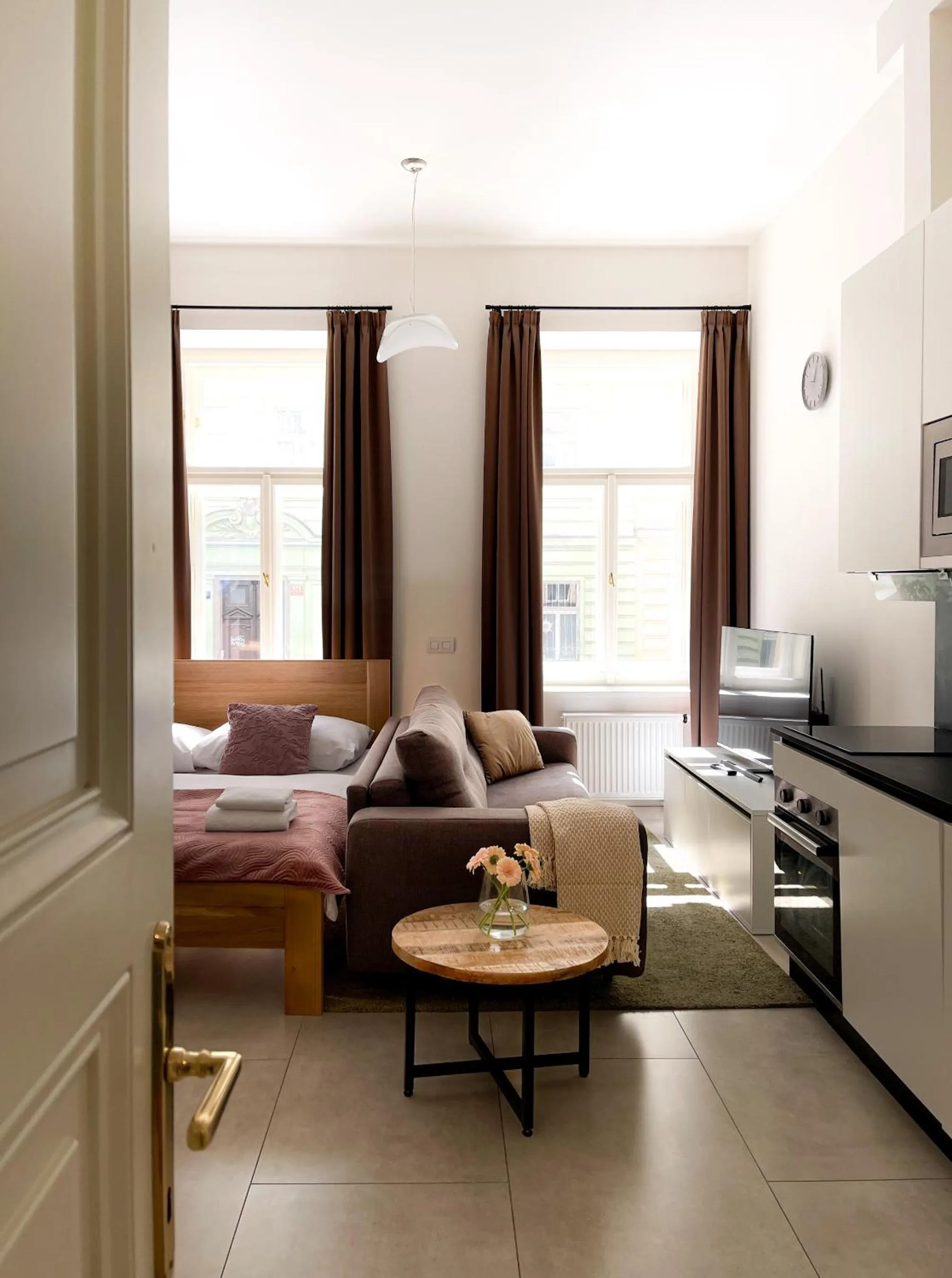 Bed in Petrin Tower Residence