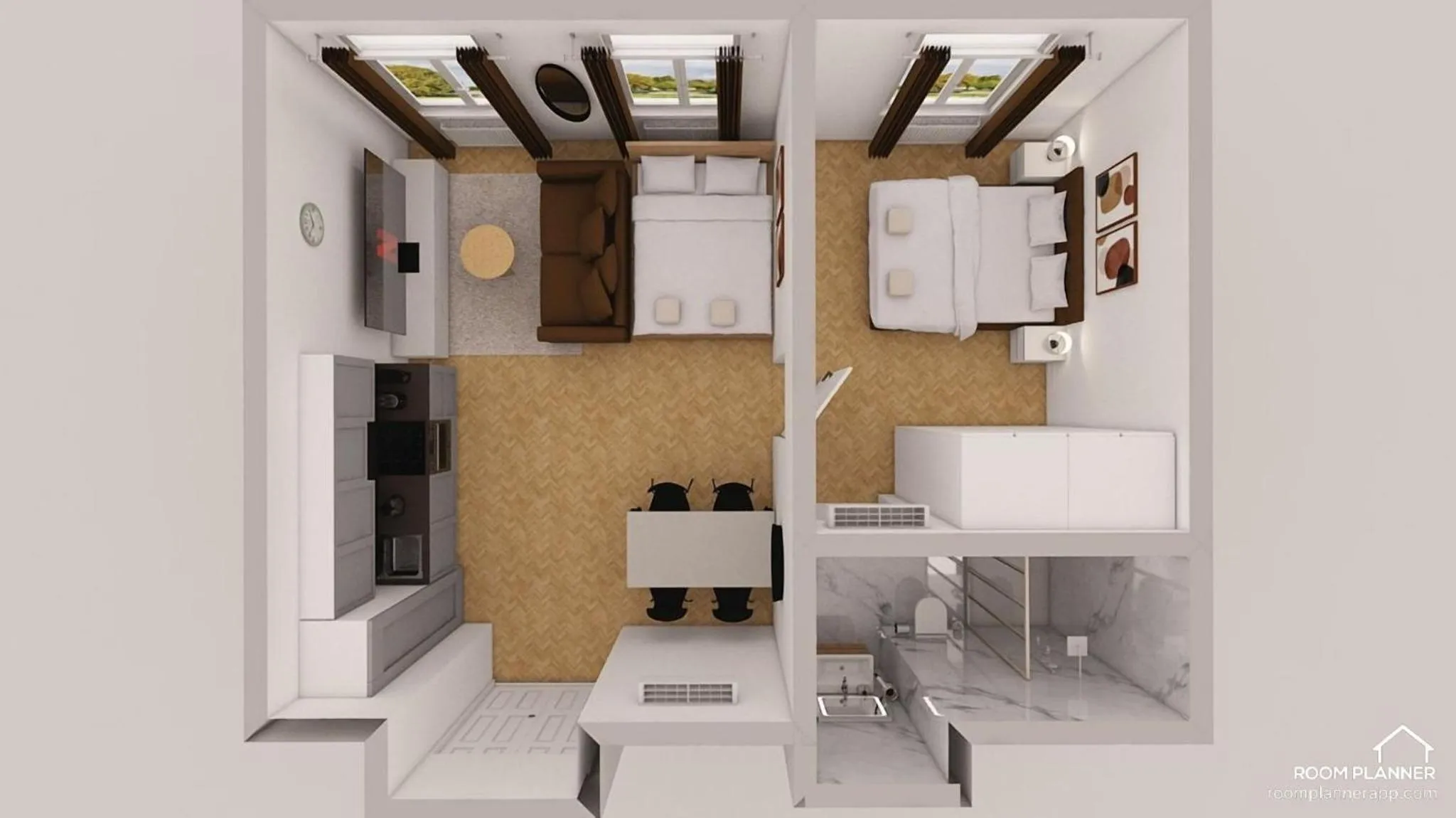 Floor plan in Petrin Tower Residence