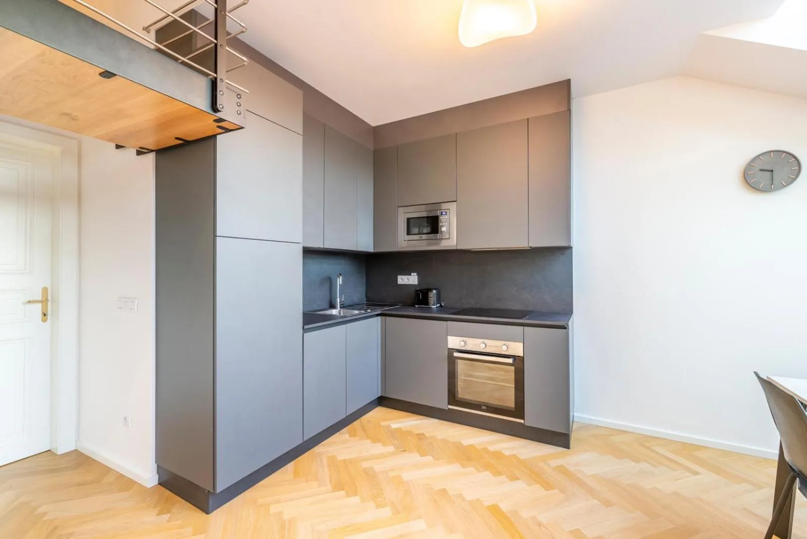 Kitchen or kitchenette in Petrin Tower Residence
