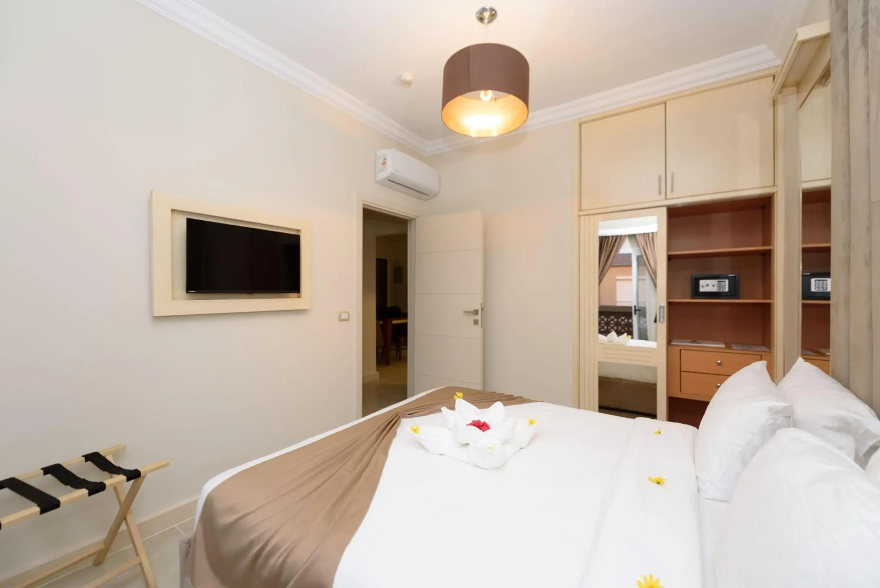 Bed in Marom Port Said Resort & Beach Bed in Marom Port Said Resort & Beach