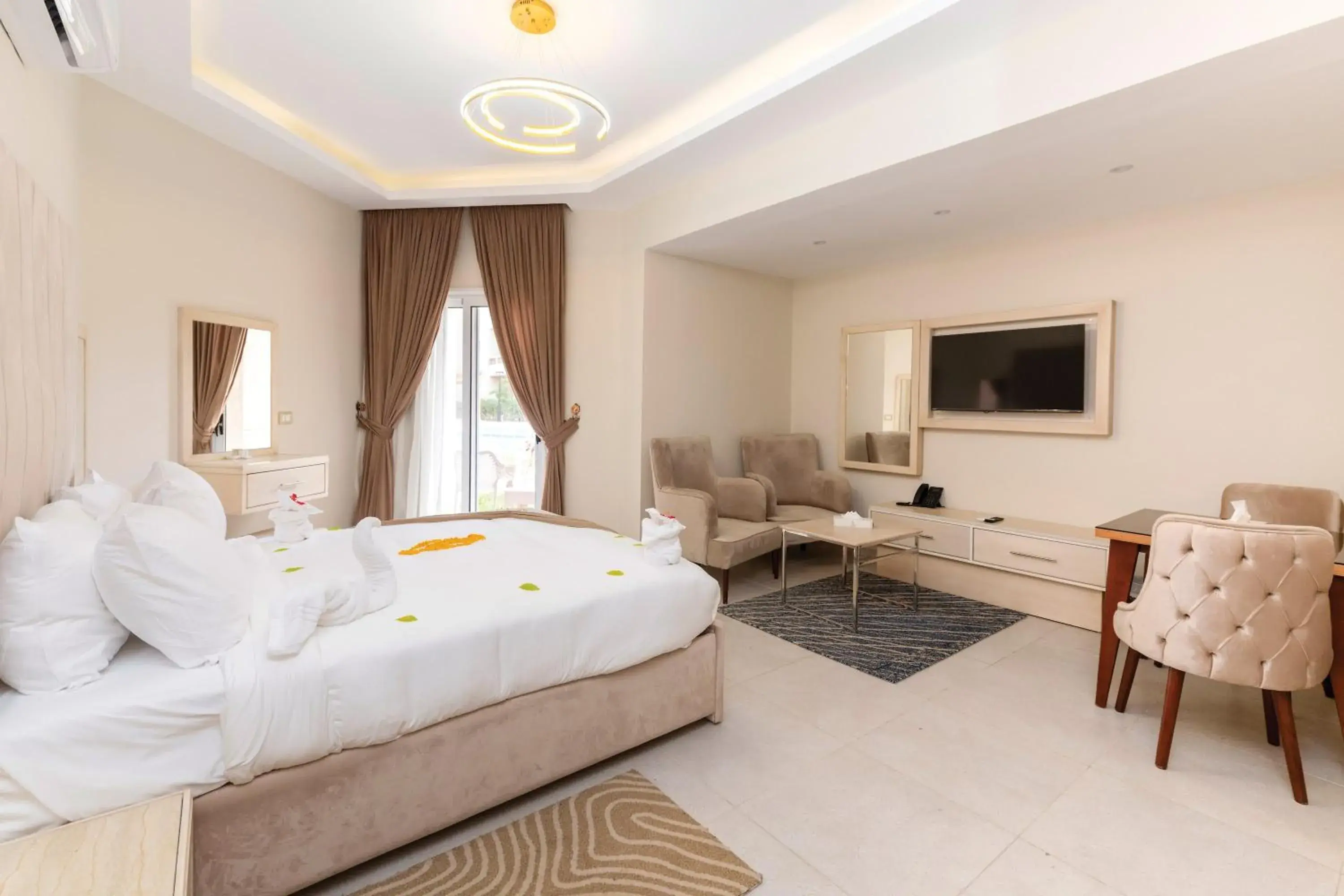 Living room, Bed in Marom Port Said Resort & Beach Living room, Bed in Marom Port Said Resort & Beach