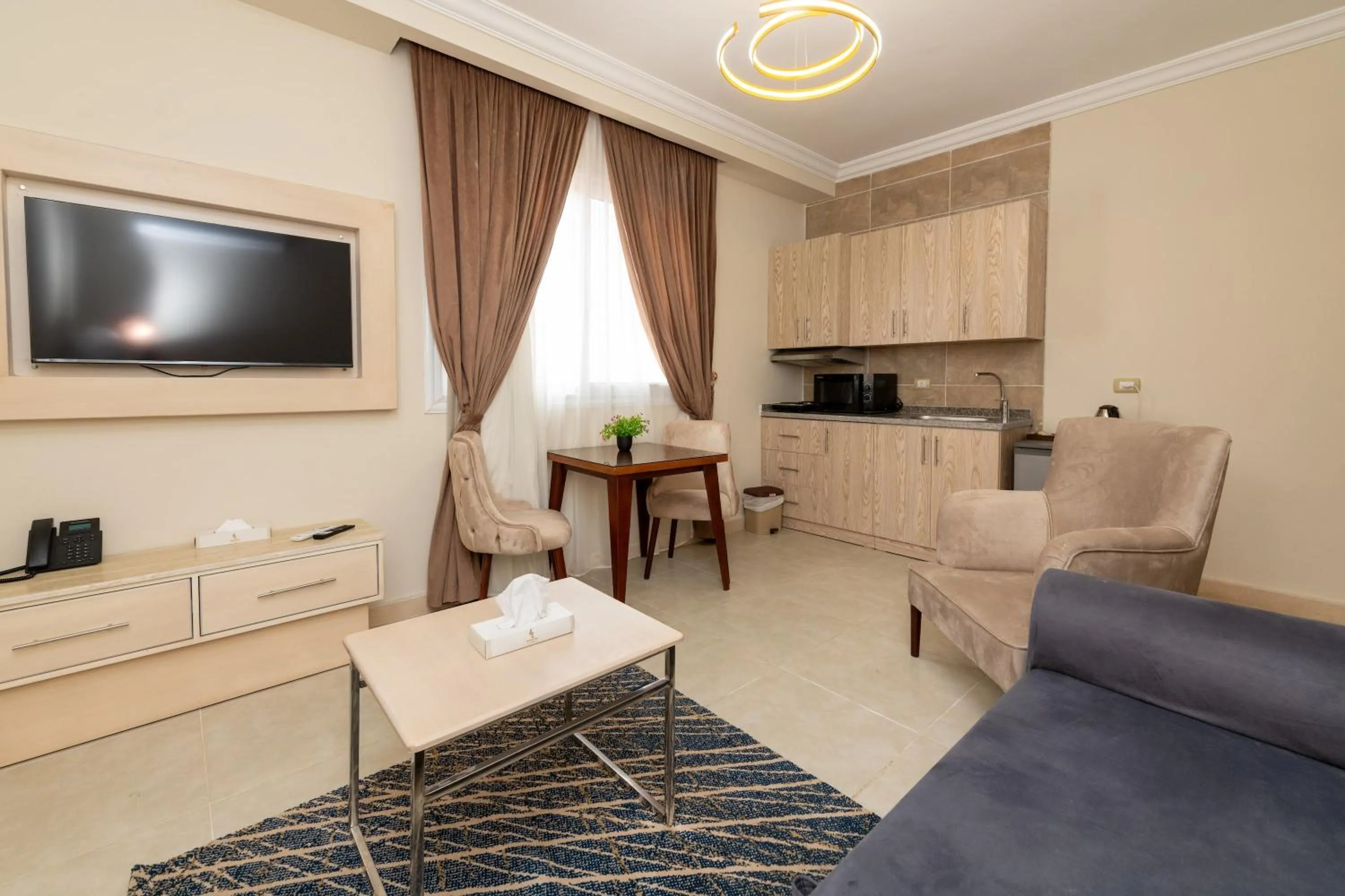 Kitchen or kitchenette in Marom Port Said Resort & Beach