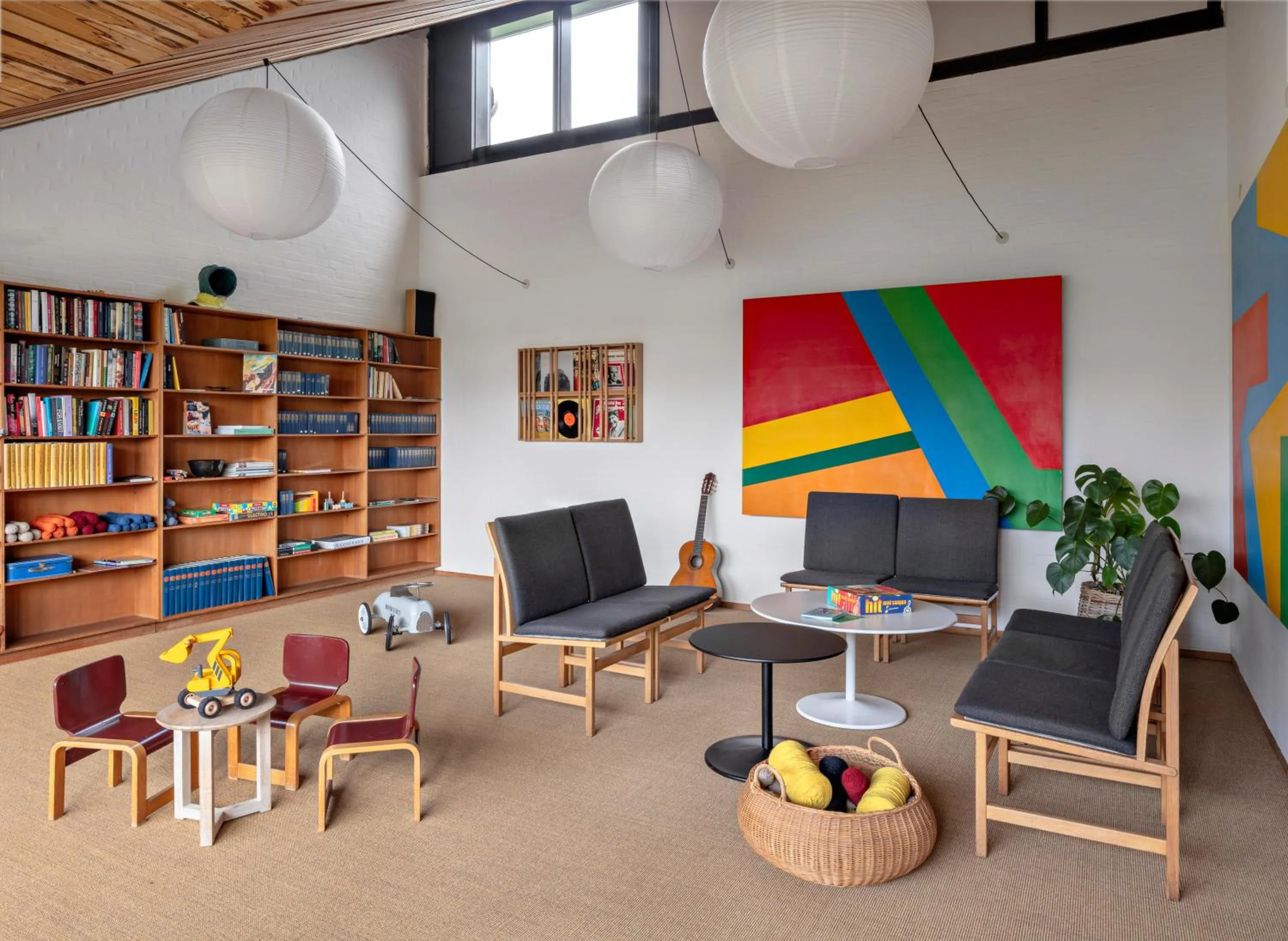 Library in Højhuset Kulturhotel