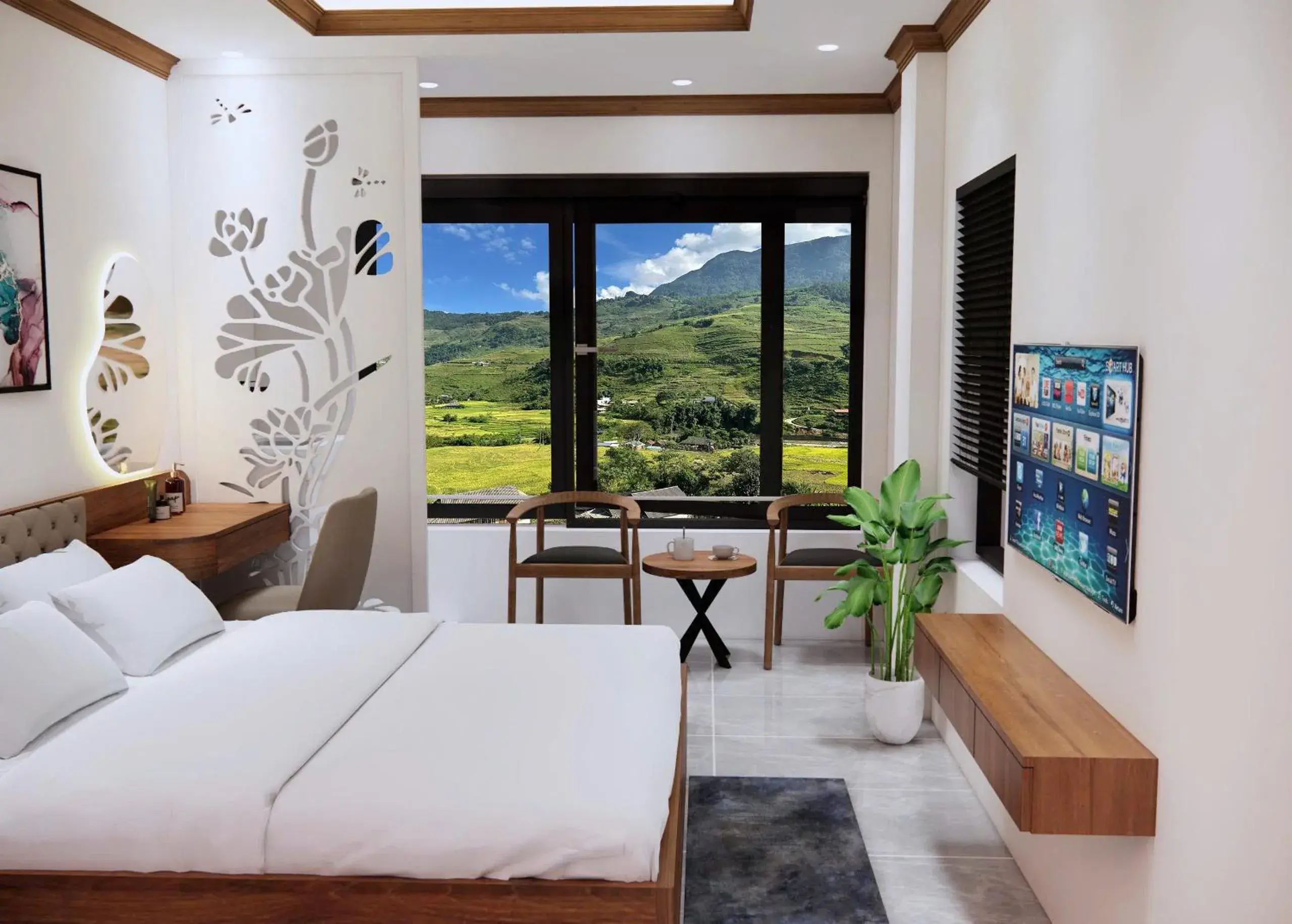 Bed in En Hotel Sapa Bed in En Hotel Sapa