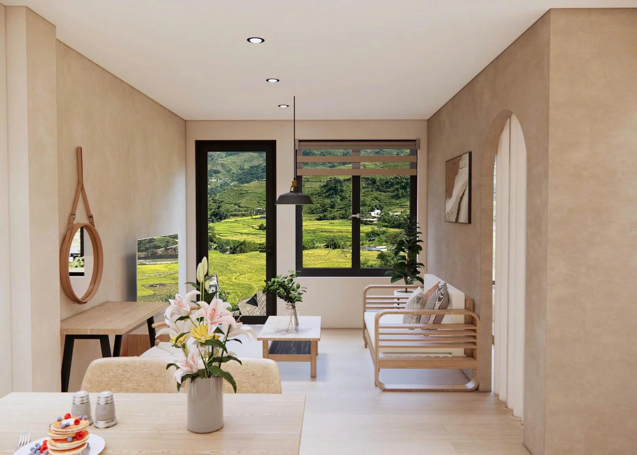 Living room in En Hotel Sapa