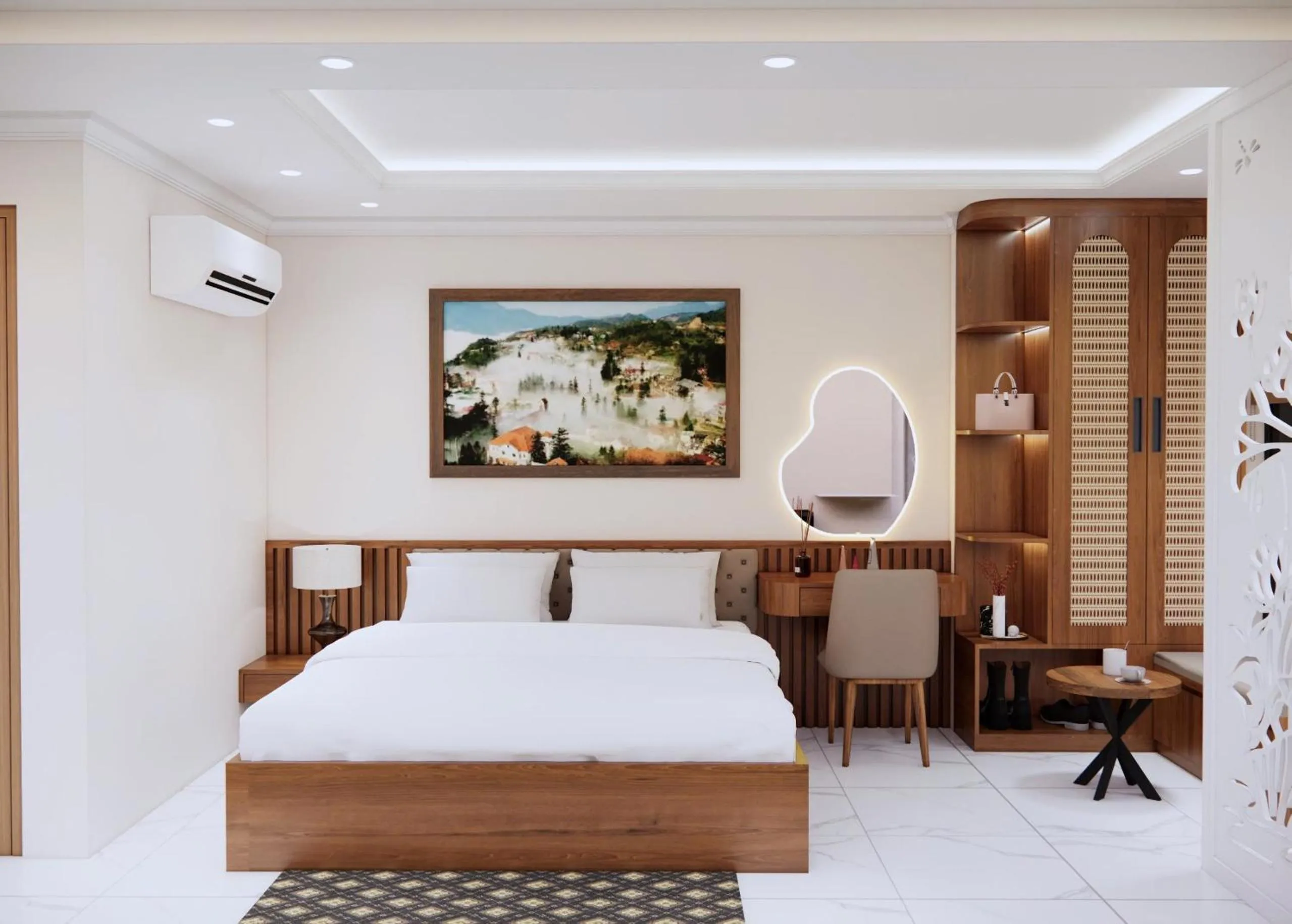 Bed in En Hotel Sapa