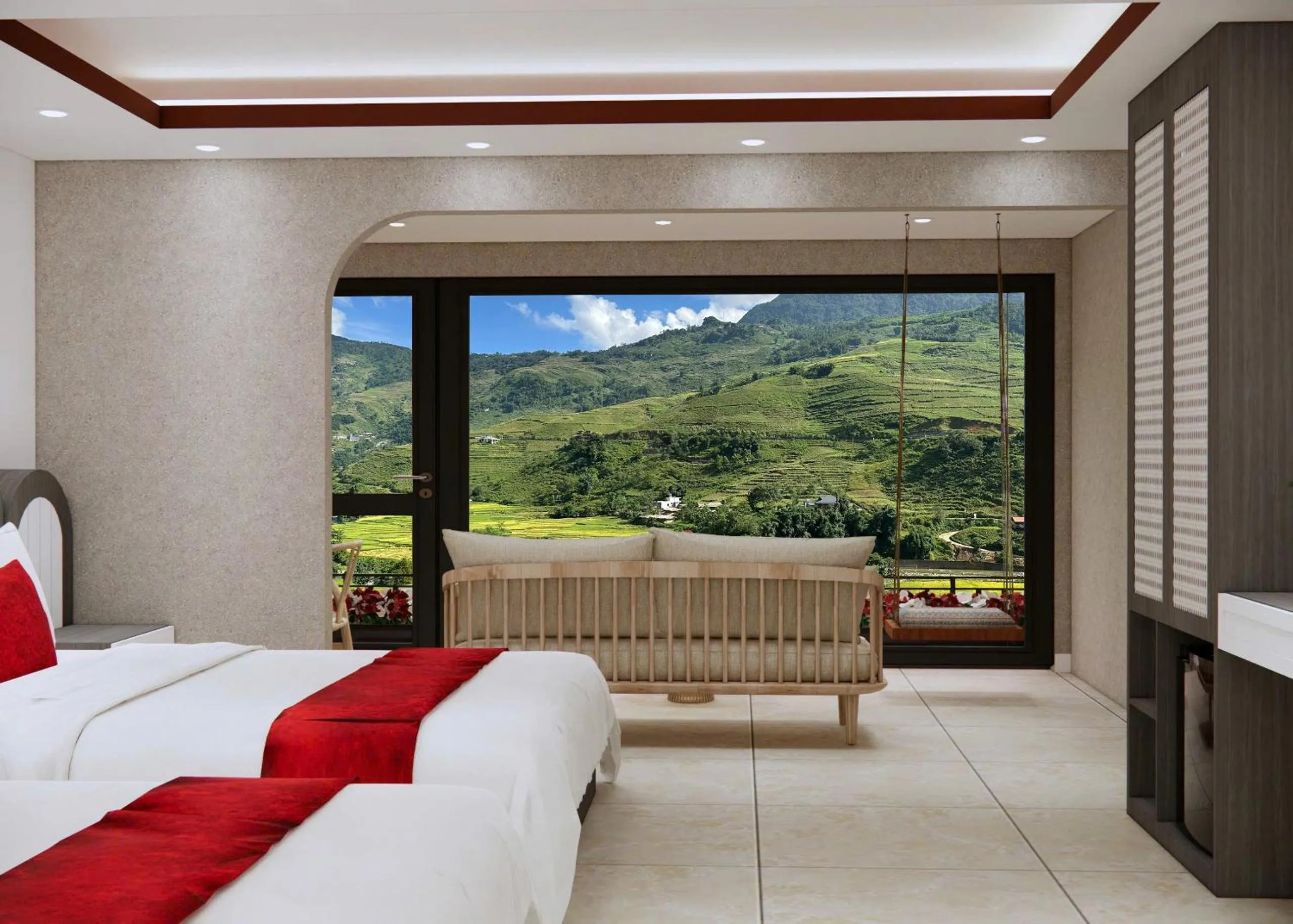 Bed in En Hotel Sapa