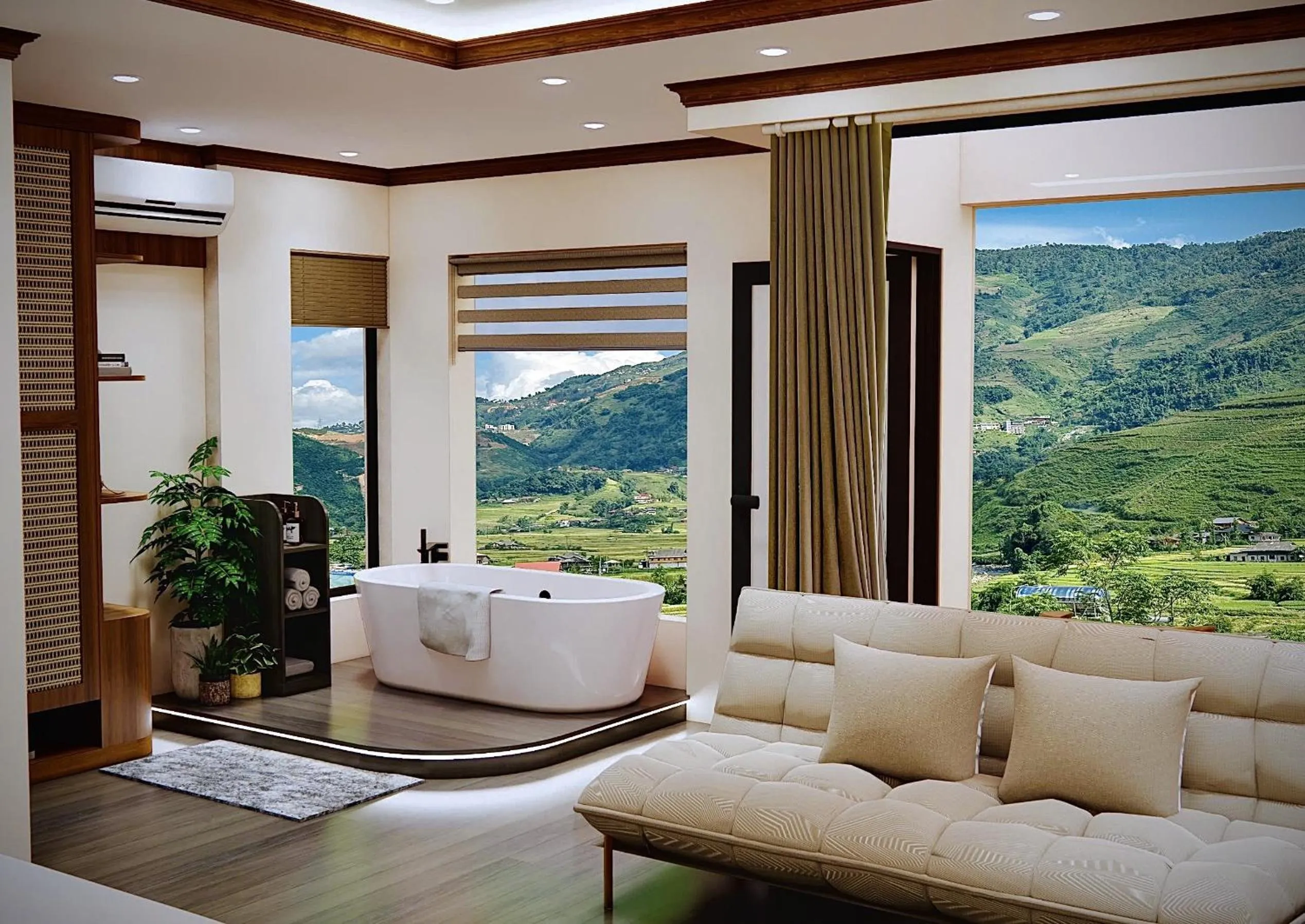 Mountain view in En Hotel Sapa