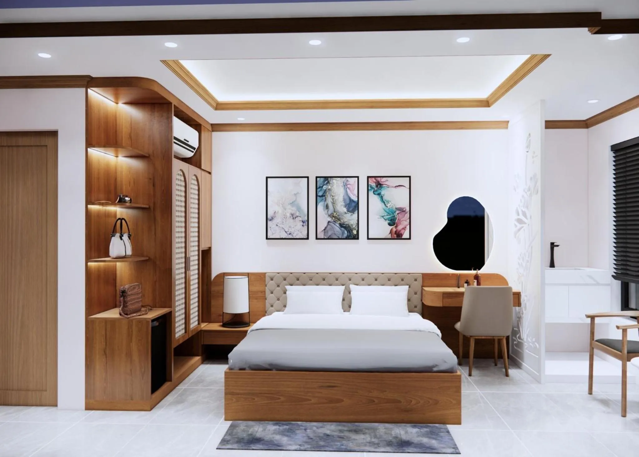 Bed in En Hotel Sapa