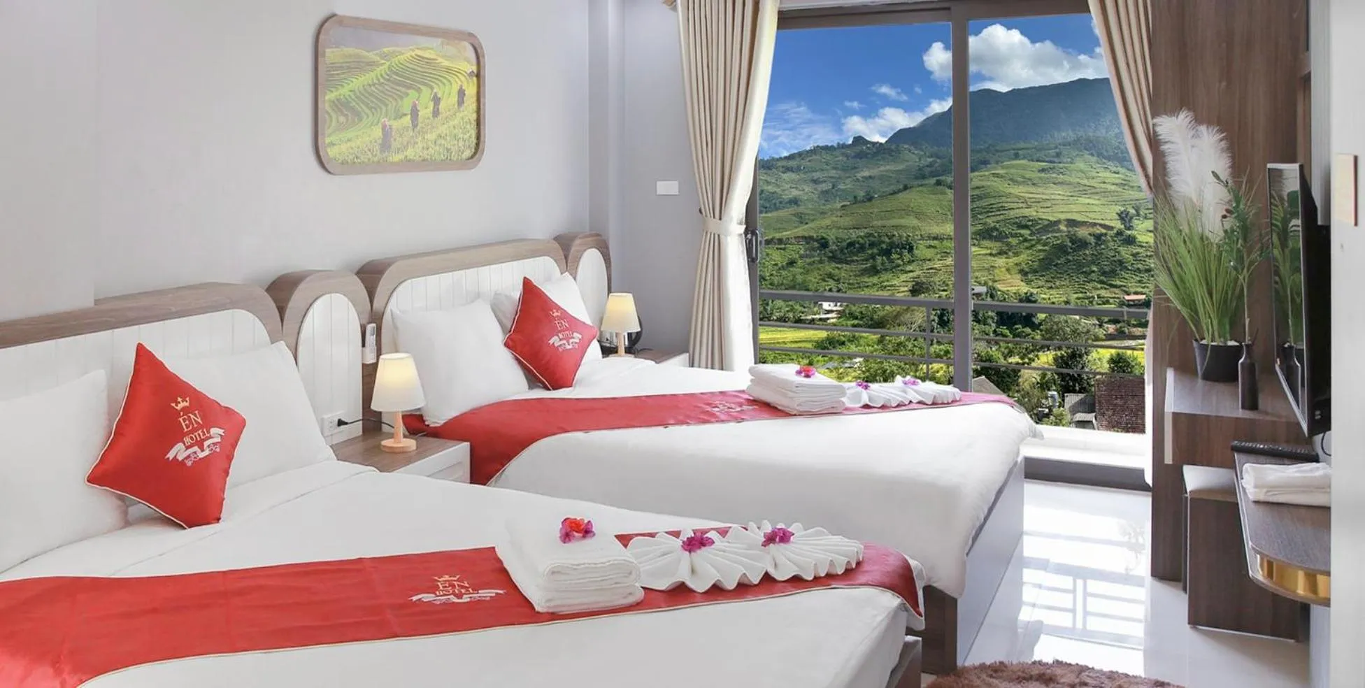 Bed in En Hotel Sapa