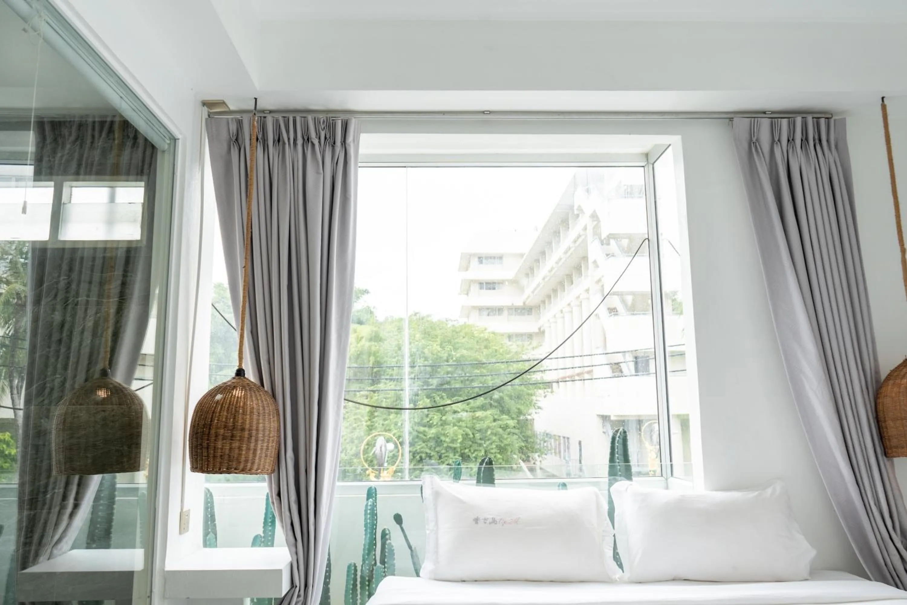 View (from property/room), Bed in Meow Cat Cafe & Hotel