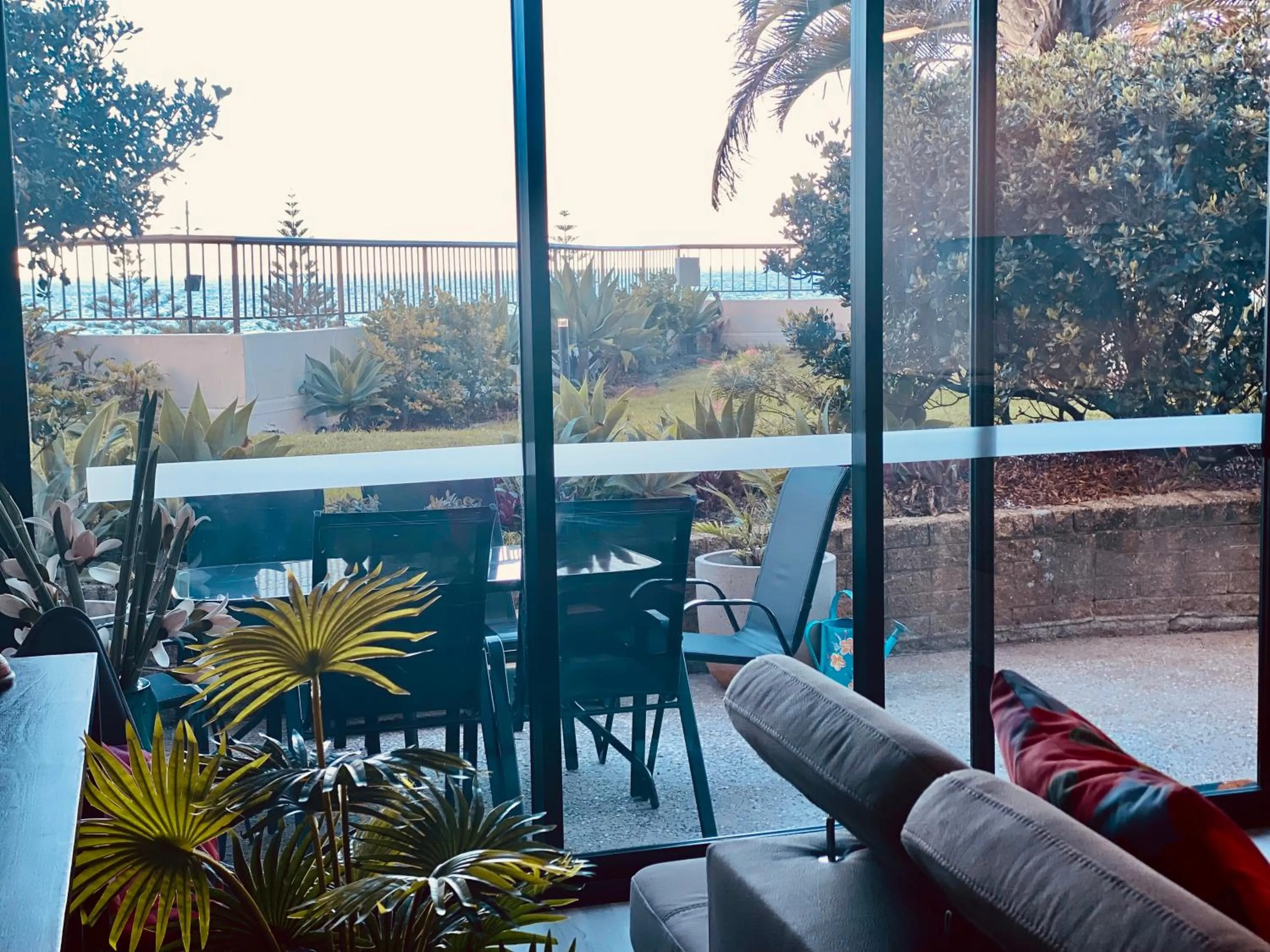 Sea view in Oceanfront Family Apartment Pool & BBQ