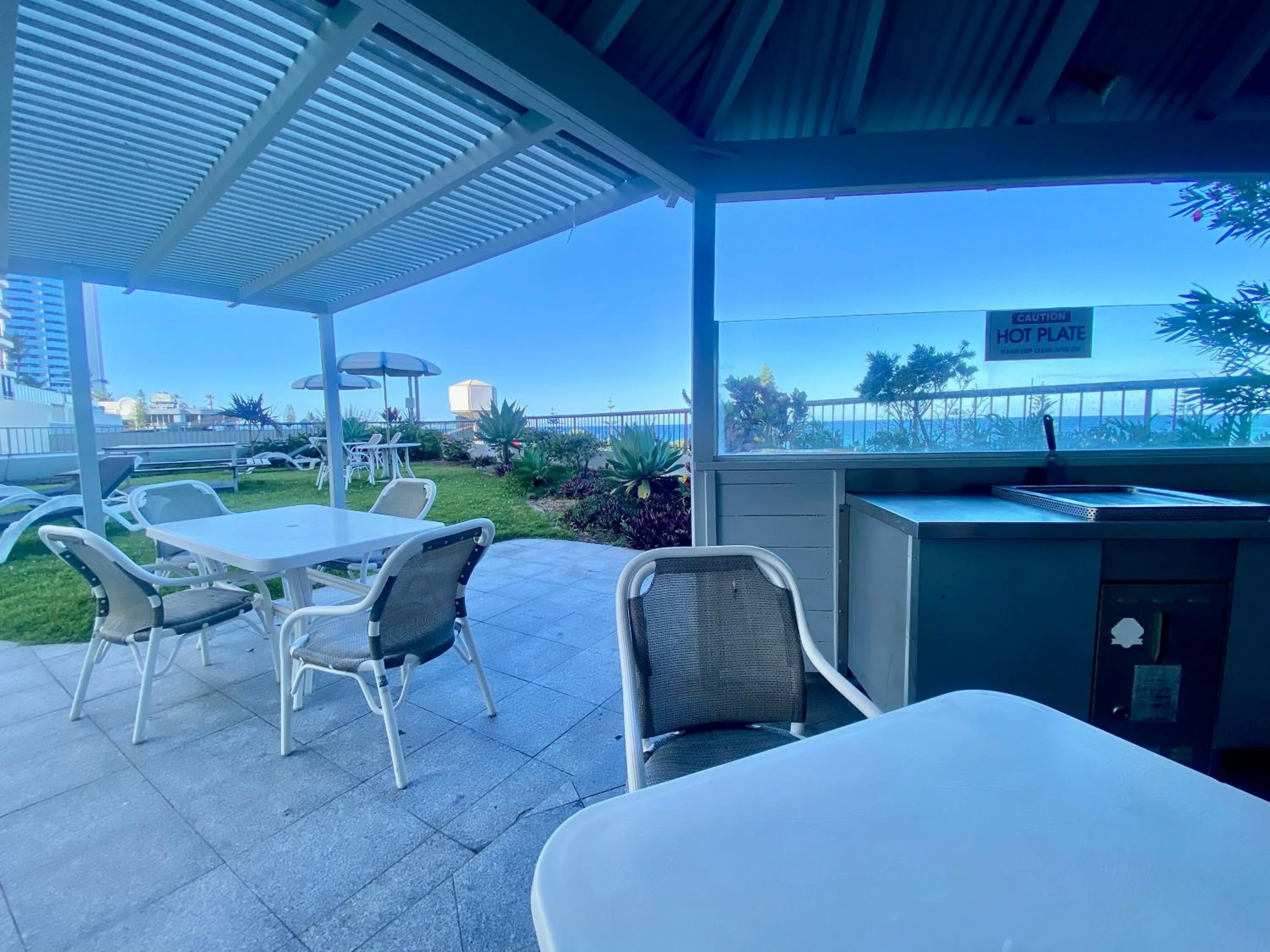 BBQ facilities in Oceanfront Family Apartment Pool & BBQ