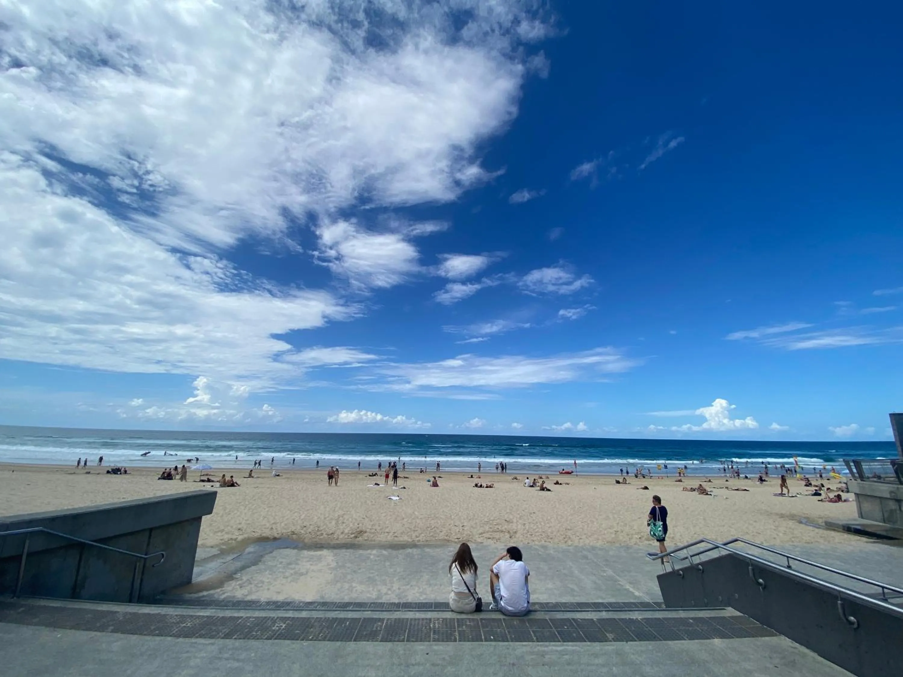 Beach in Oceanfront Family Apartment Pool & BBQ