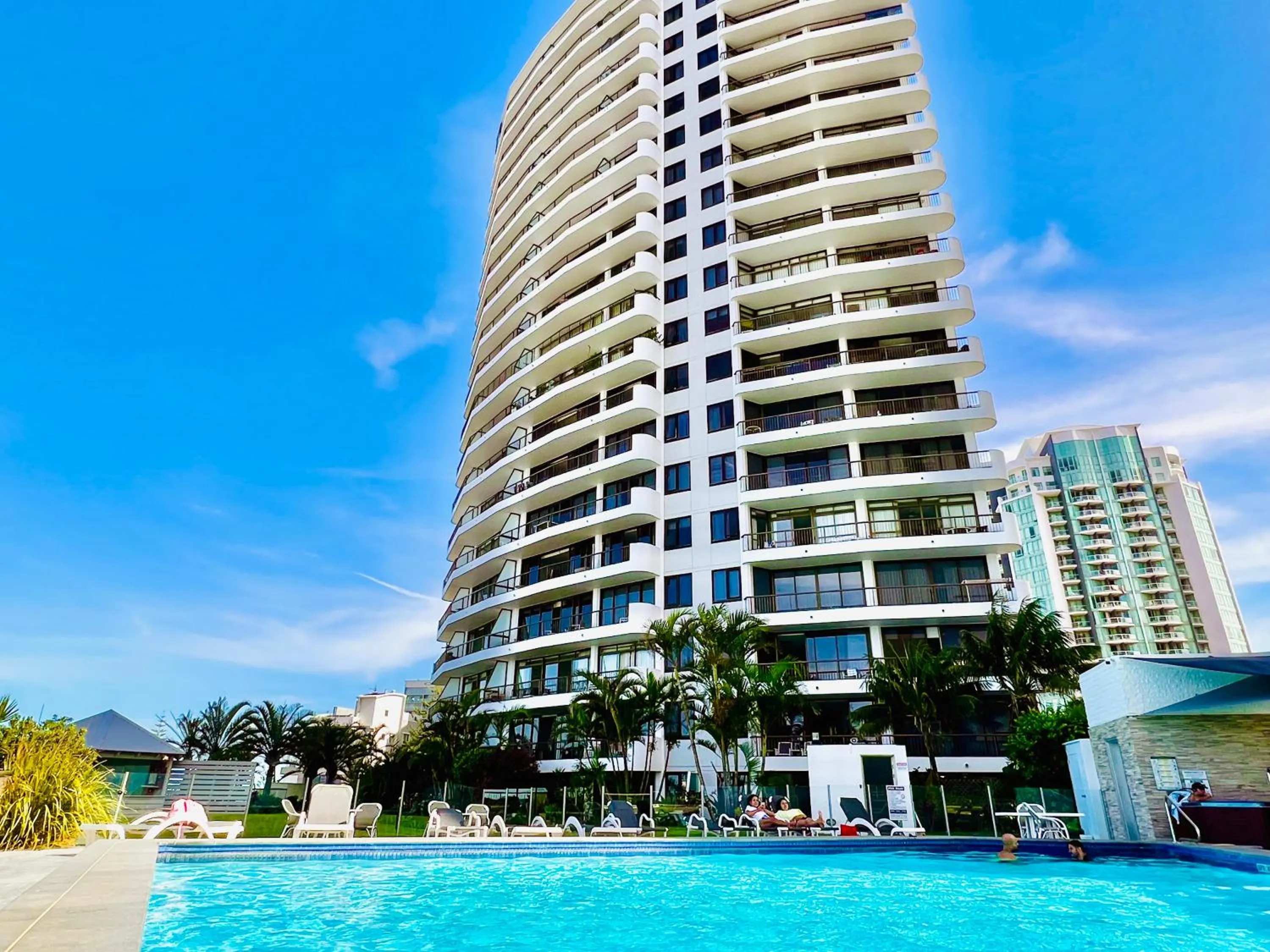 Property building in Oceanfront Family Apartment Pool & BBQ