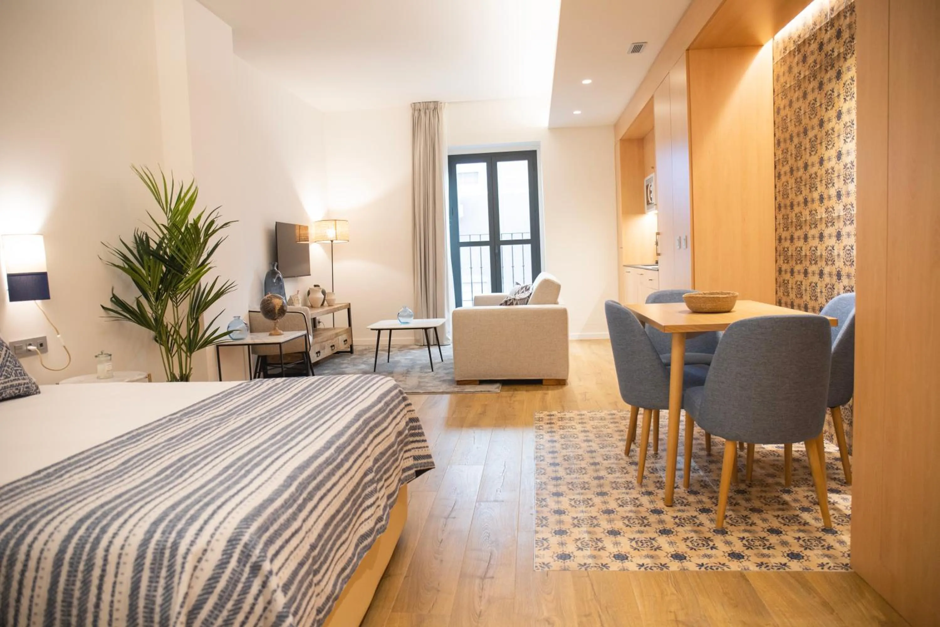 Bed in nQn Aparts & Suites Sevilla