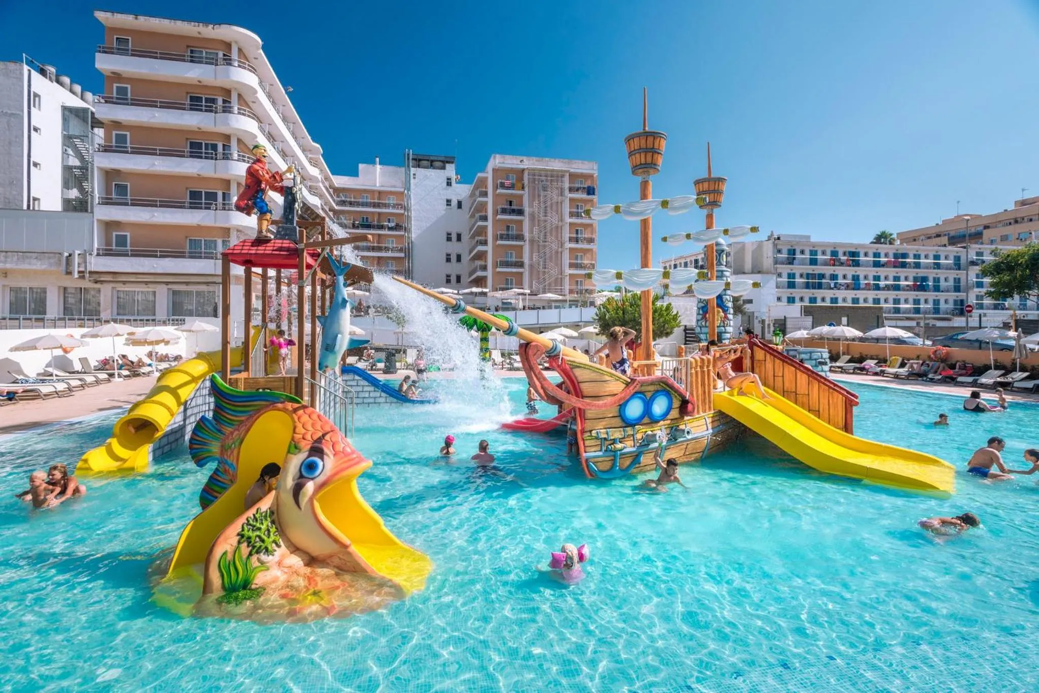 Aqua park in Hotel Sorra Daurada Splash