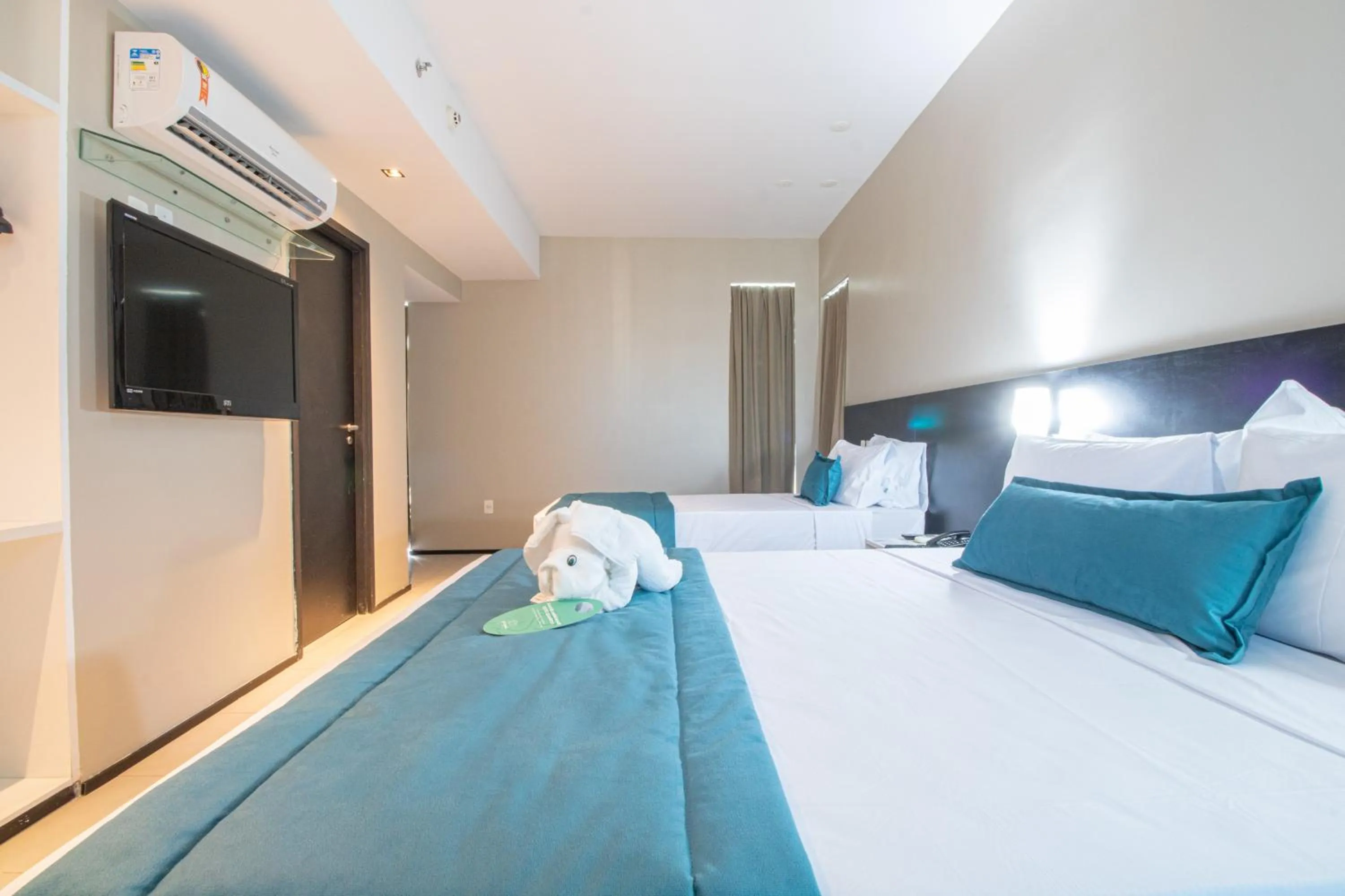 Bedroom, Bed in Acqua Prime Maceió Ponta Verde