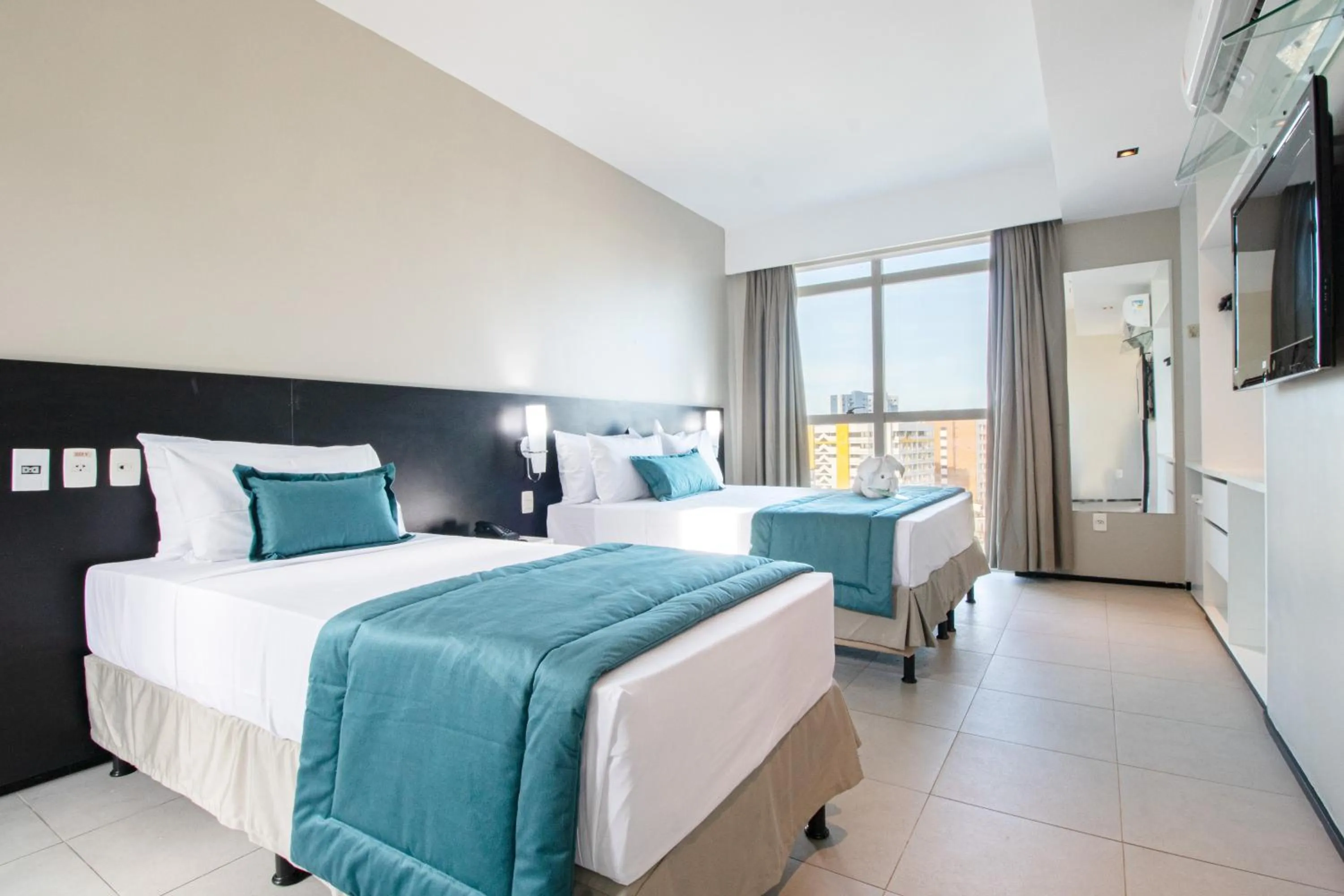 Bedroom, Bed in Acqua Prime Maceió Ponta Verde