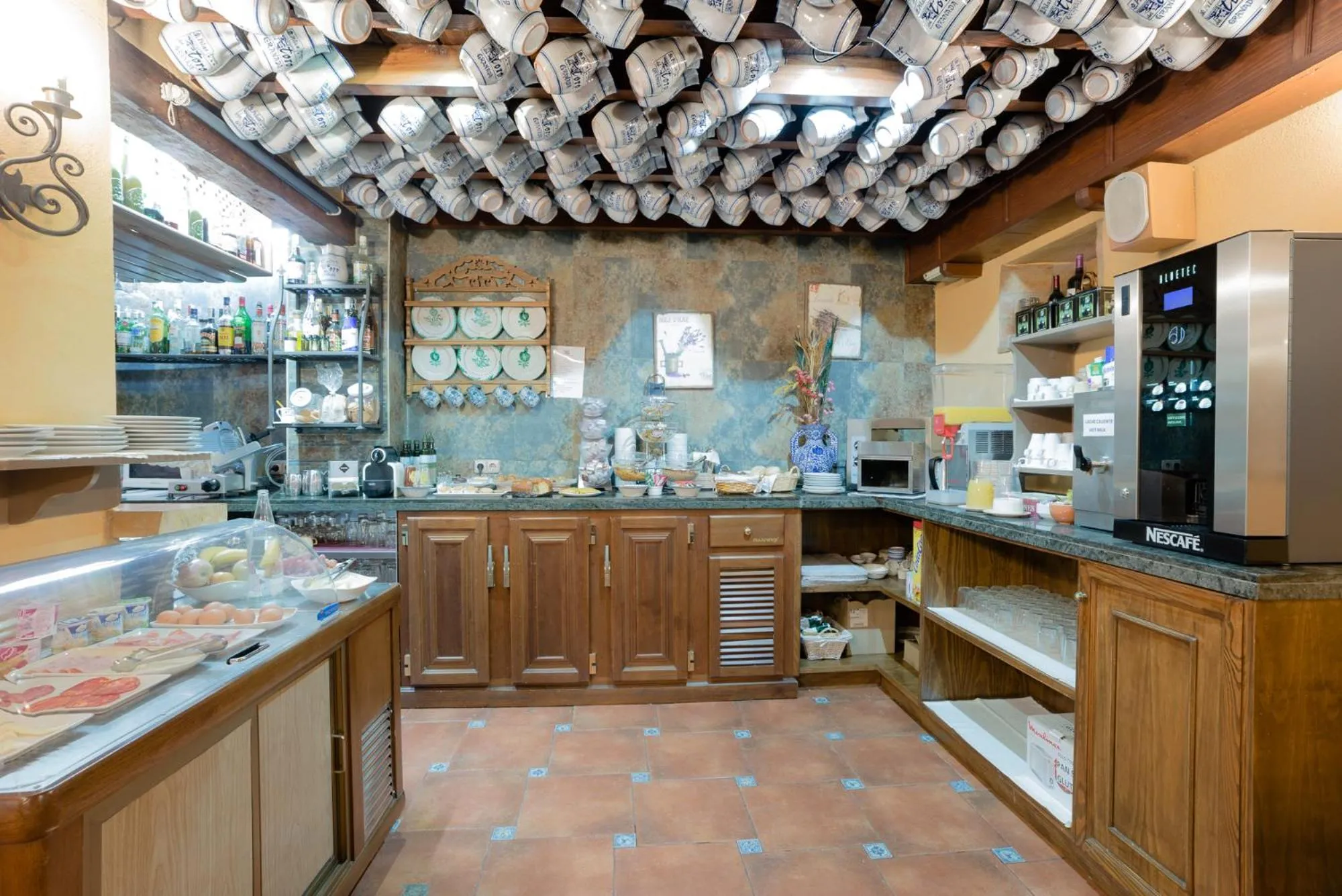 Buffet breakfast in Hotel Posada del Toro