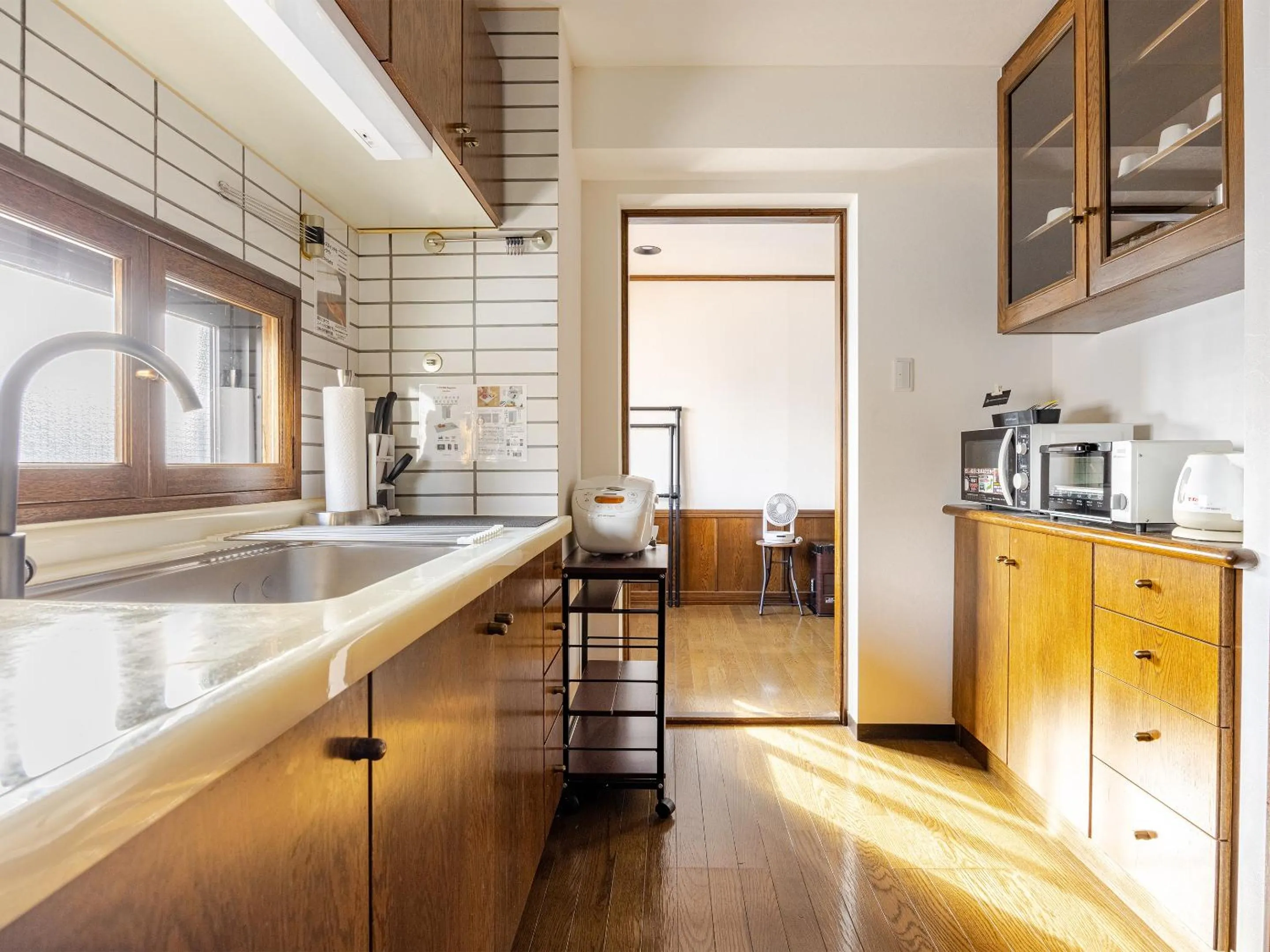 kitchen in LIT’S INN Sapporo