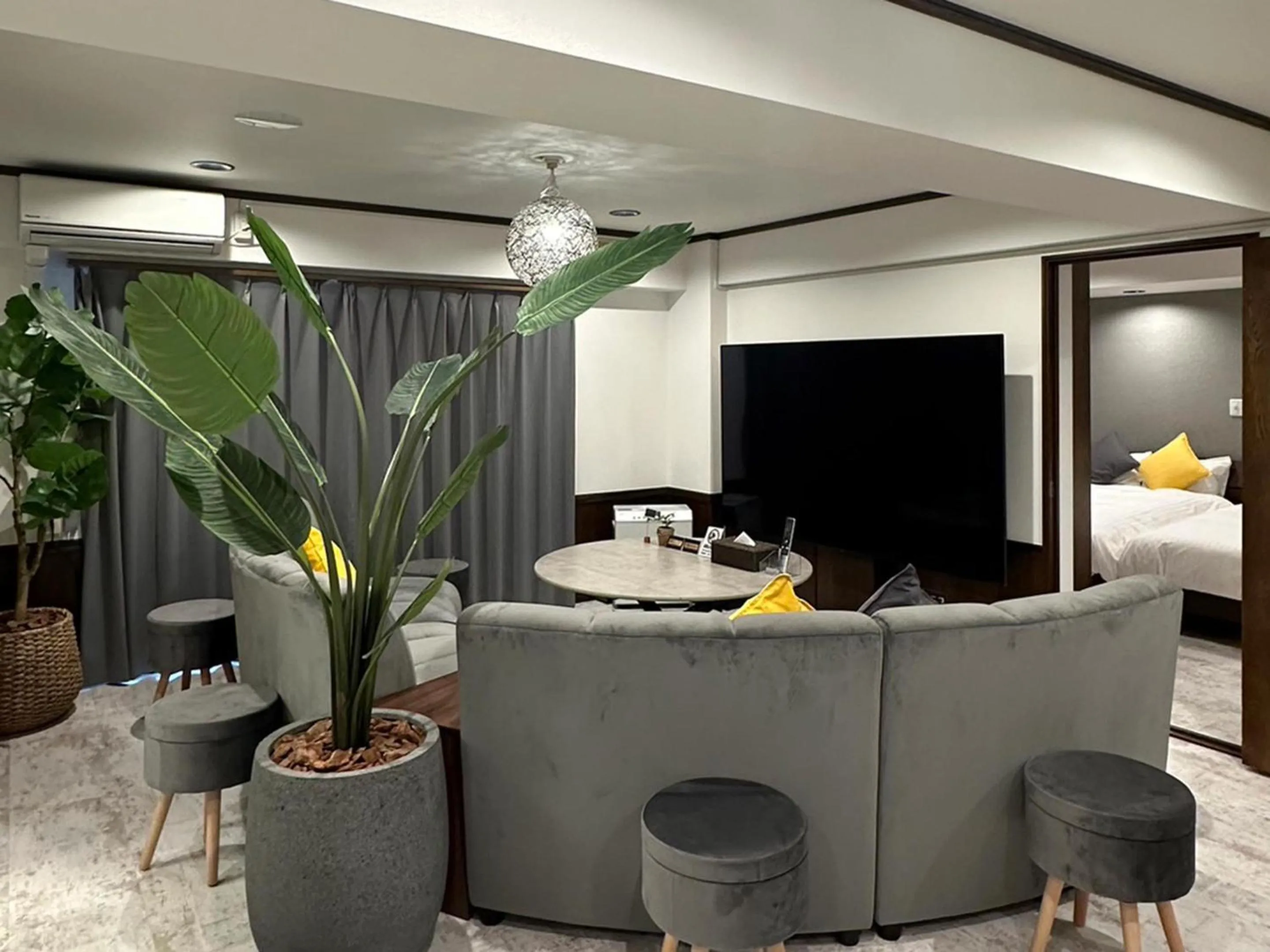 Living room, Bed in LIT’S INN Sapporo