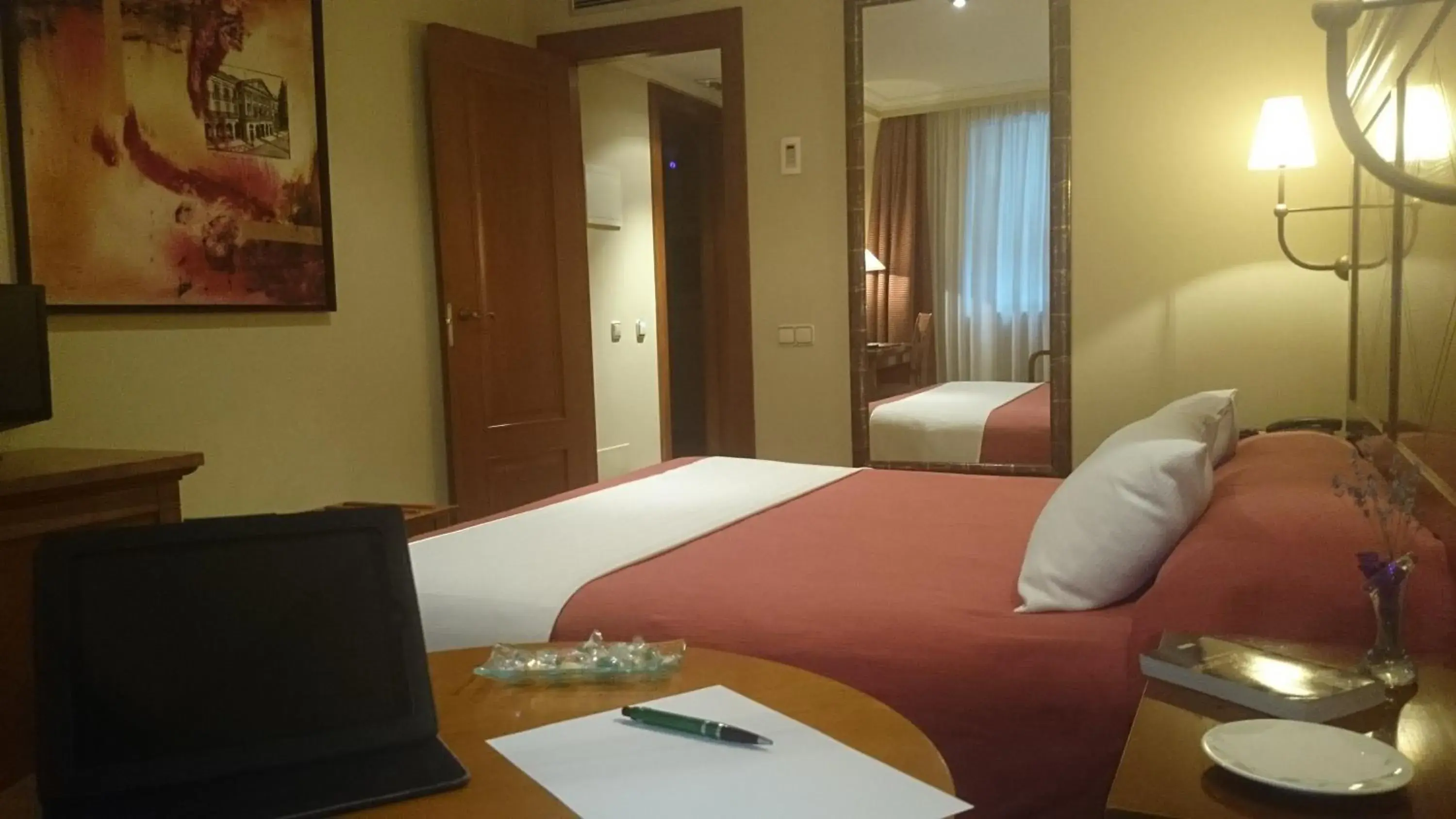 Bed in Hotel Pamplona Villava Bed in Hotel Pamplona Villava