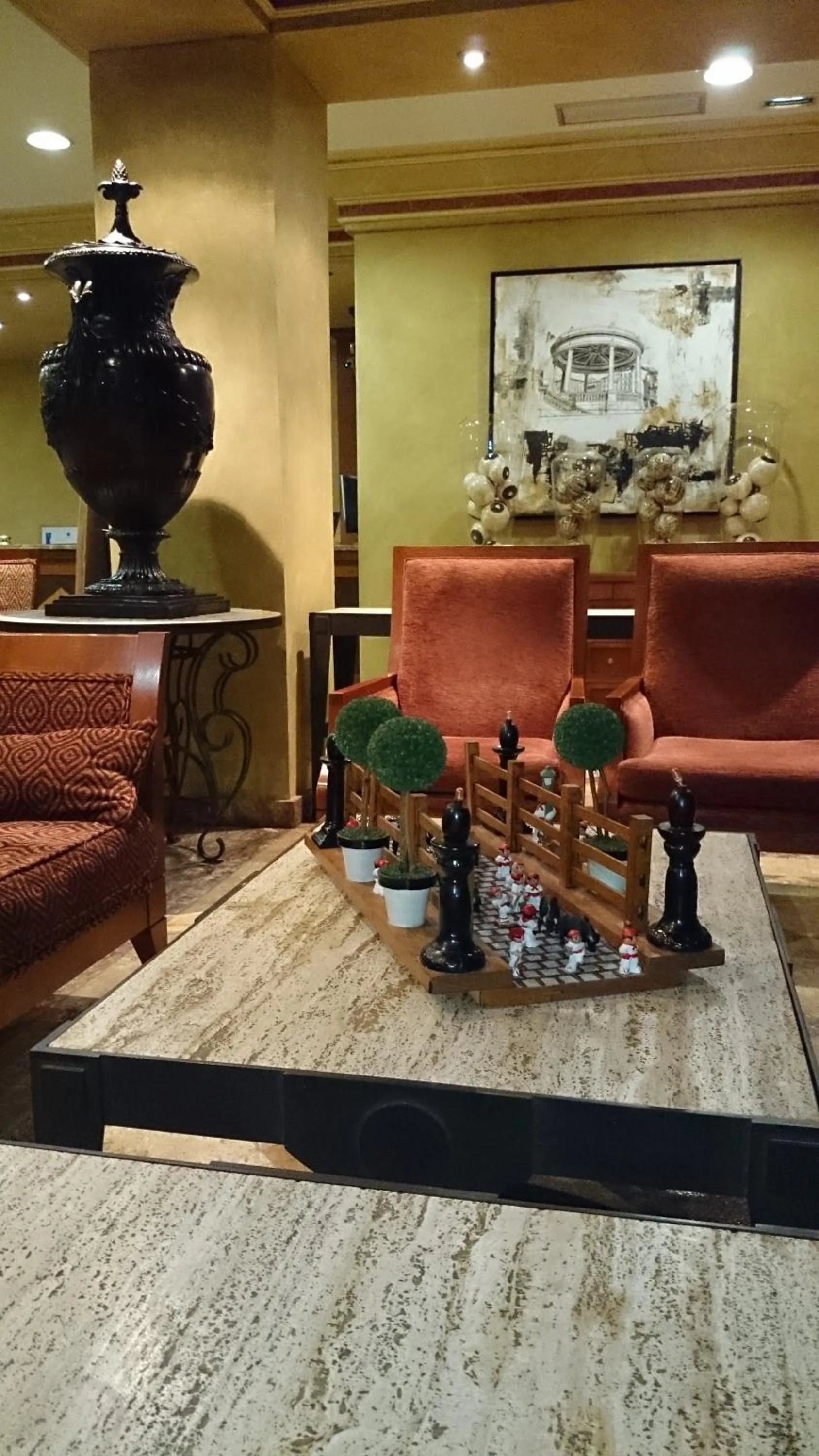 Living room in Hotel Pamplona Villava