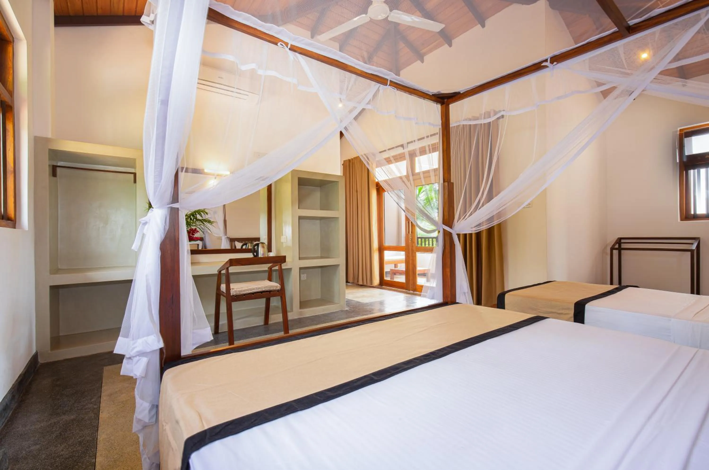 Balcony/Terrace, Bed in Serenity Boutique - Unawatuna