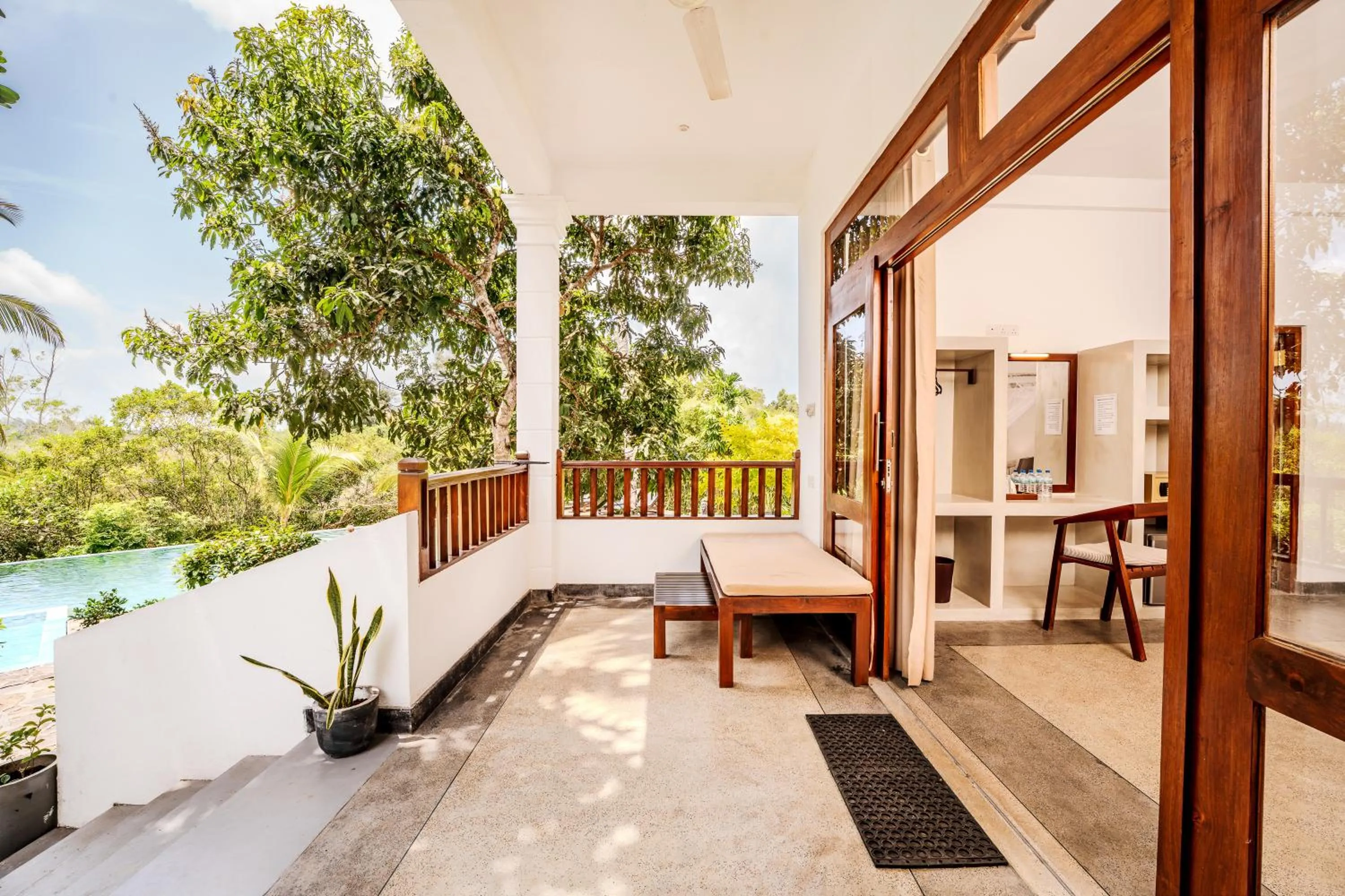 Balcony/Terrace in Serenity Boutique - Unawatuna