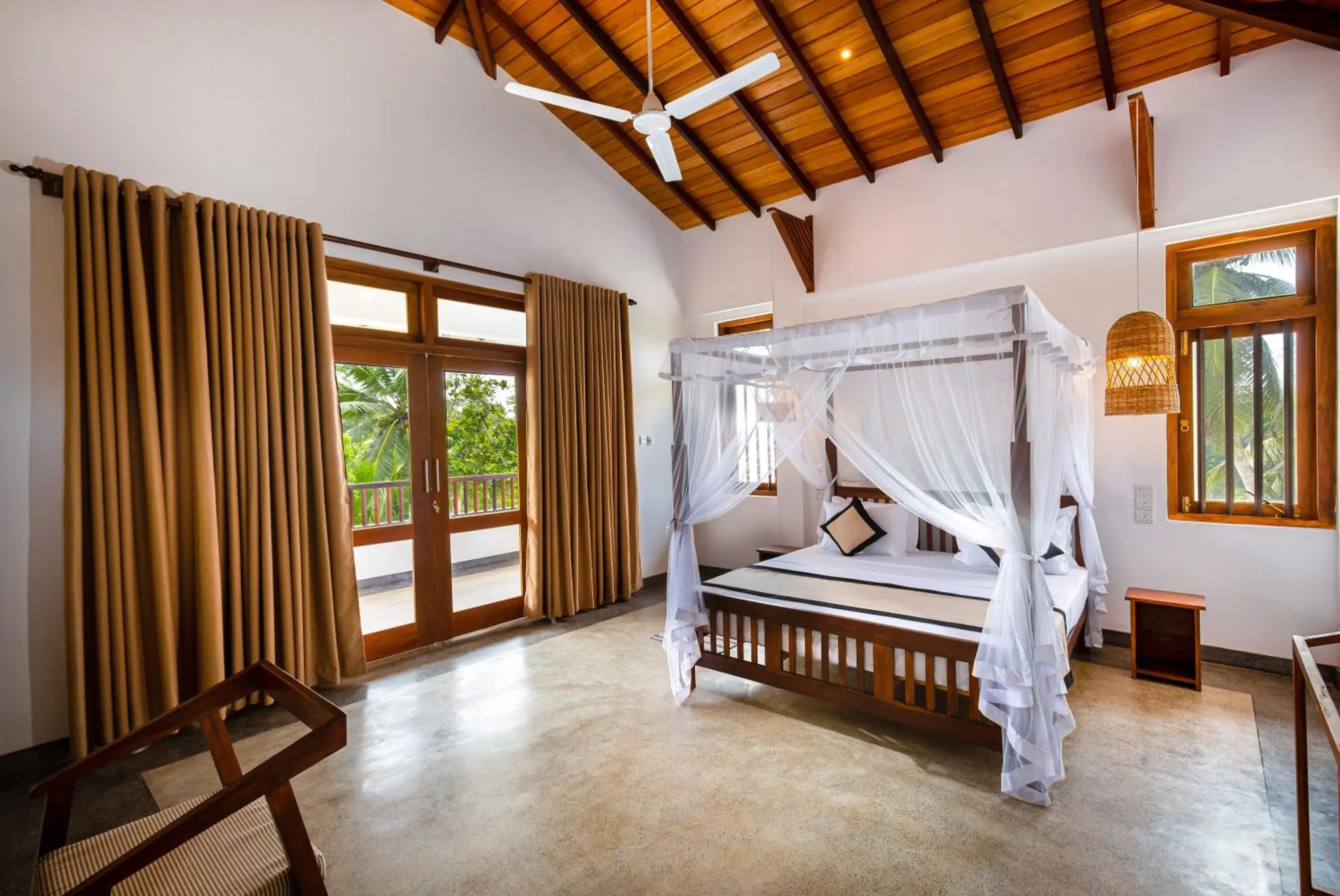 Balcony/Terrace, Bed in Serenity Boutique - Unawatuna Balcony/Terrace, Bed in Serenity Boutique - Unawatuna