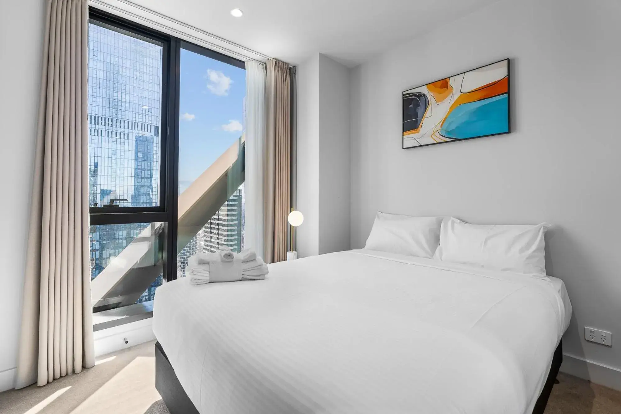 Bed in Paragon Apartments by CLLIX Bed in Paragon Apartments by CLLIX