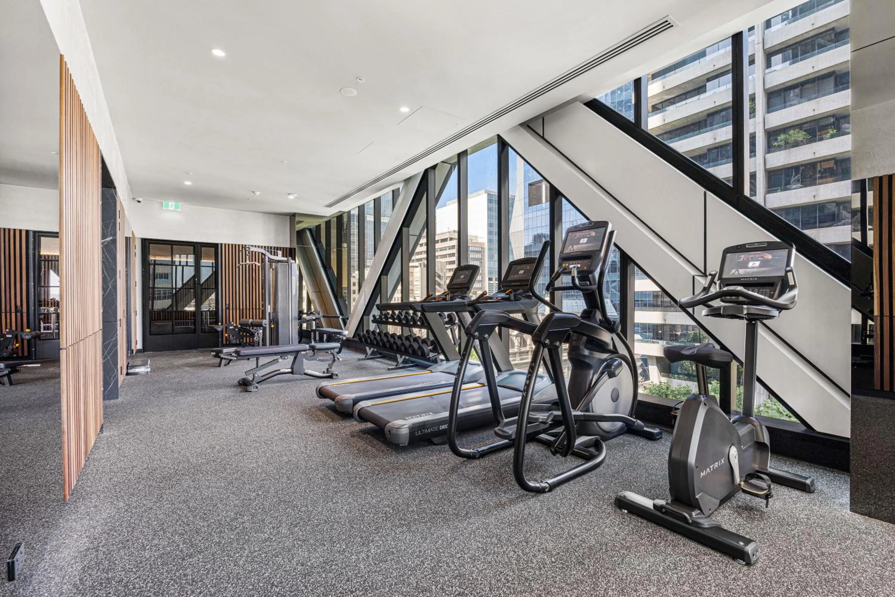 Fitness centre/facilities in Paragon Apartments by CLLIX