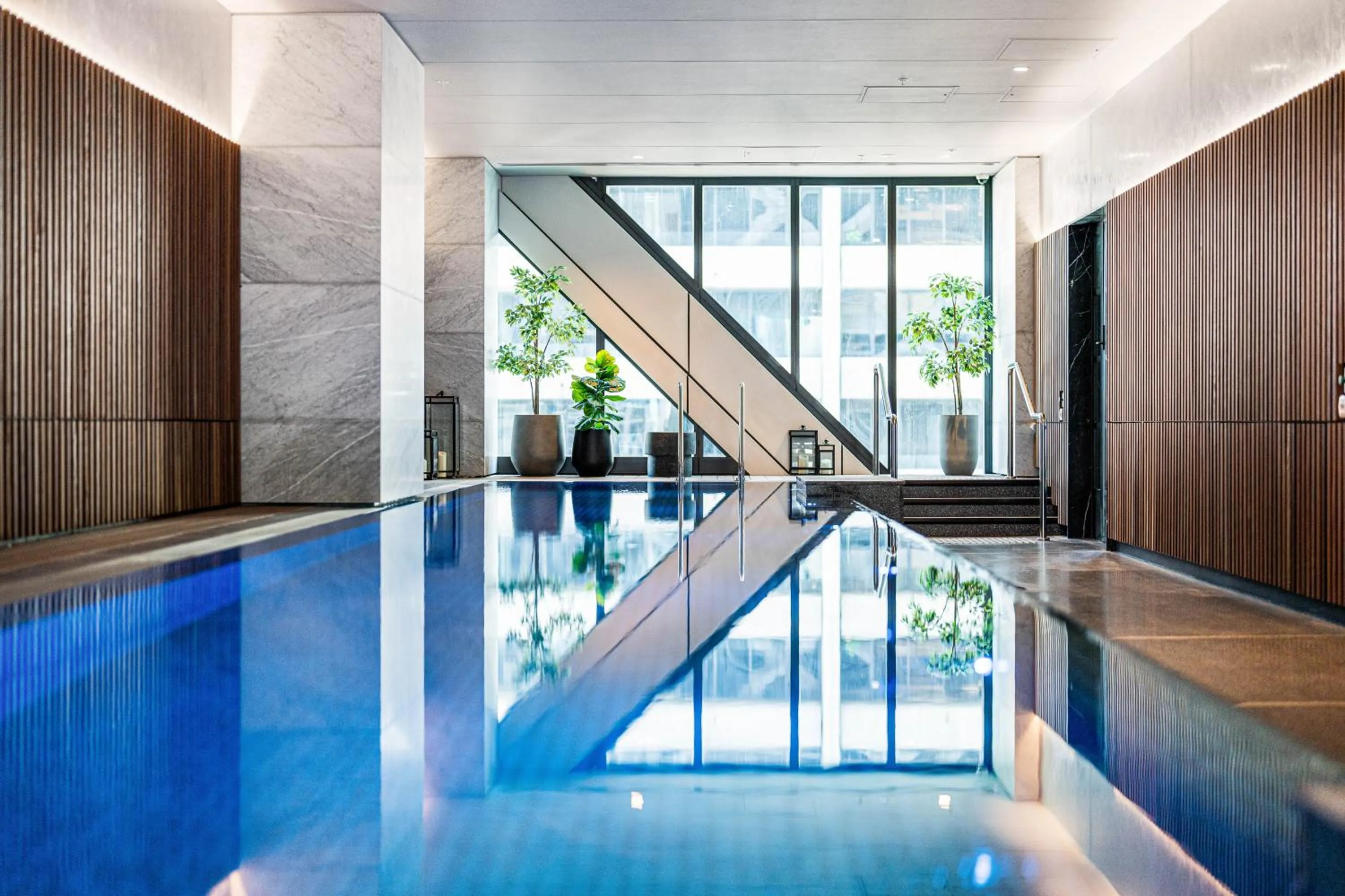 Swimming pool in Paragon Apartments by CLLIX