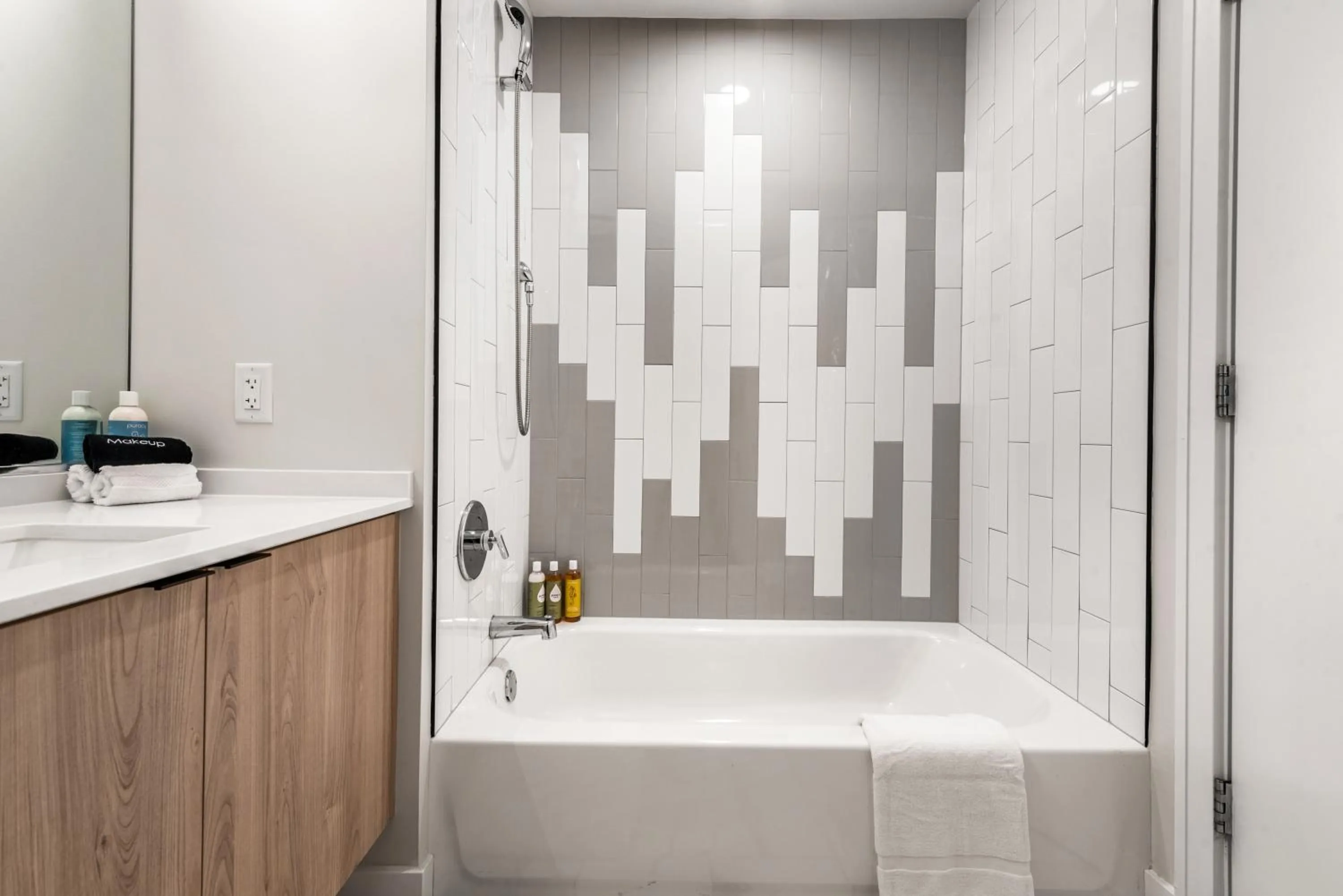 Shower in Avra Stylish Apartments Prime West Loop Location Near Union Park